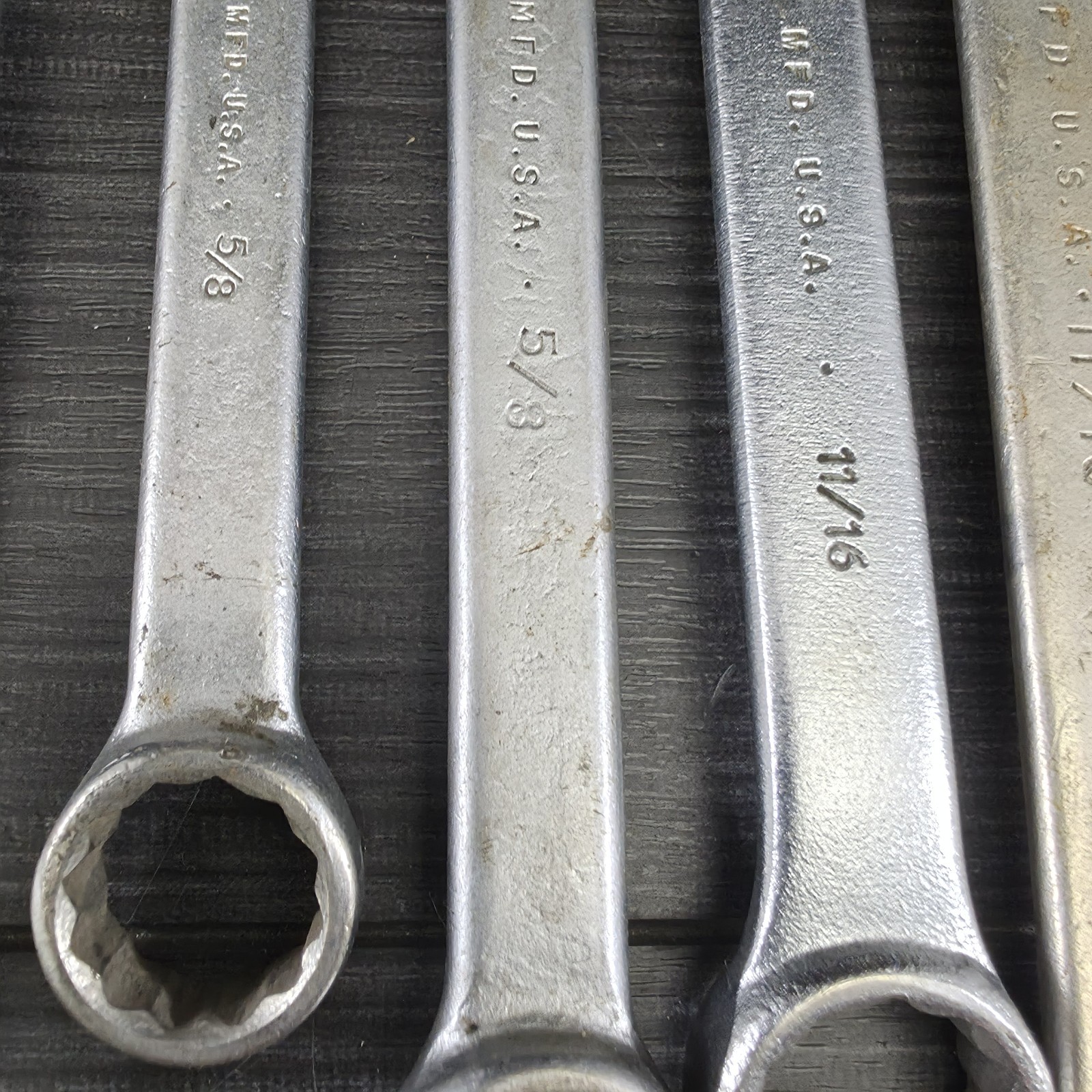 Vintage PROTO Professional USA Combination Wrench Lot of 11 SAE 5/16-3/4 Tools