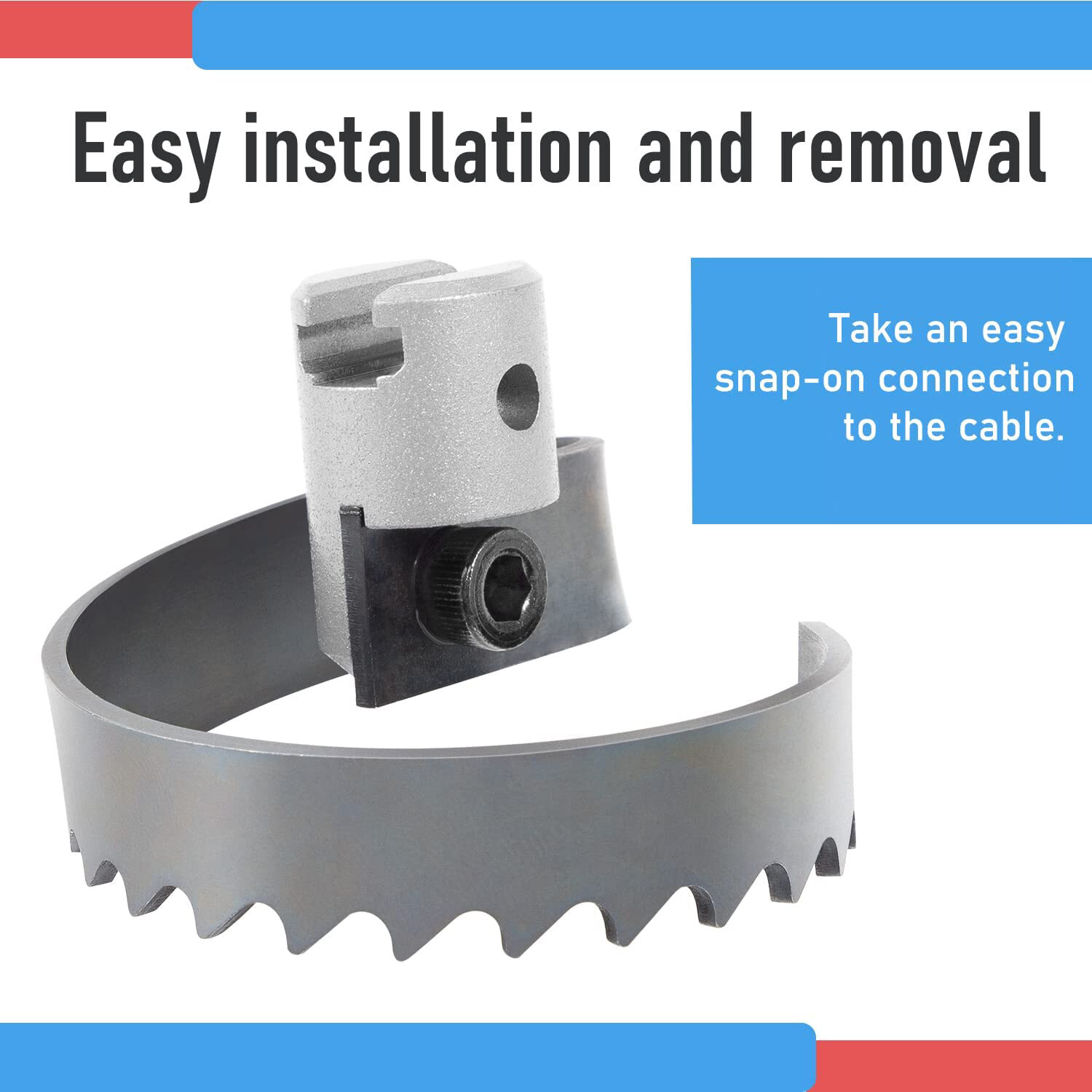 2″ Spiral Cutter 63025 T-209 Fit for Ridgid K-50 K-400 Drum & Sectional Machines