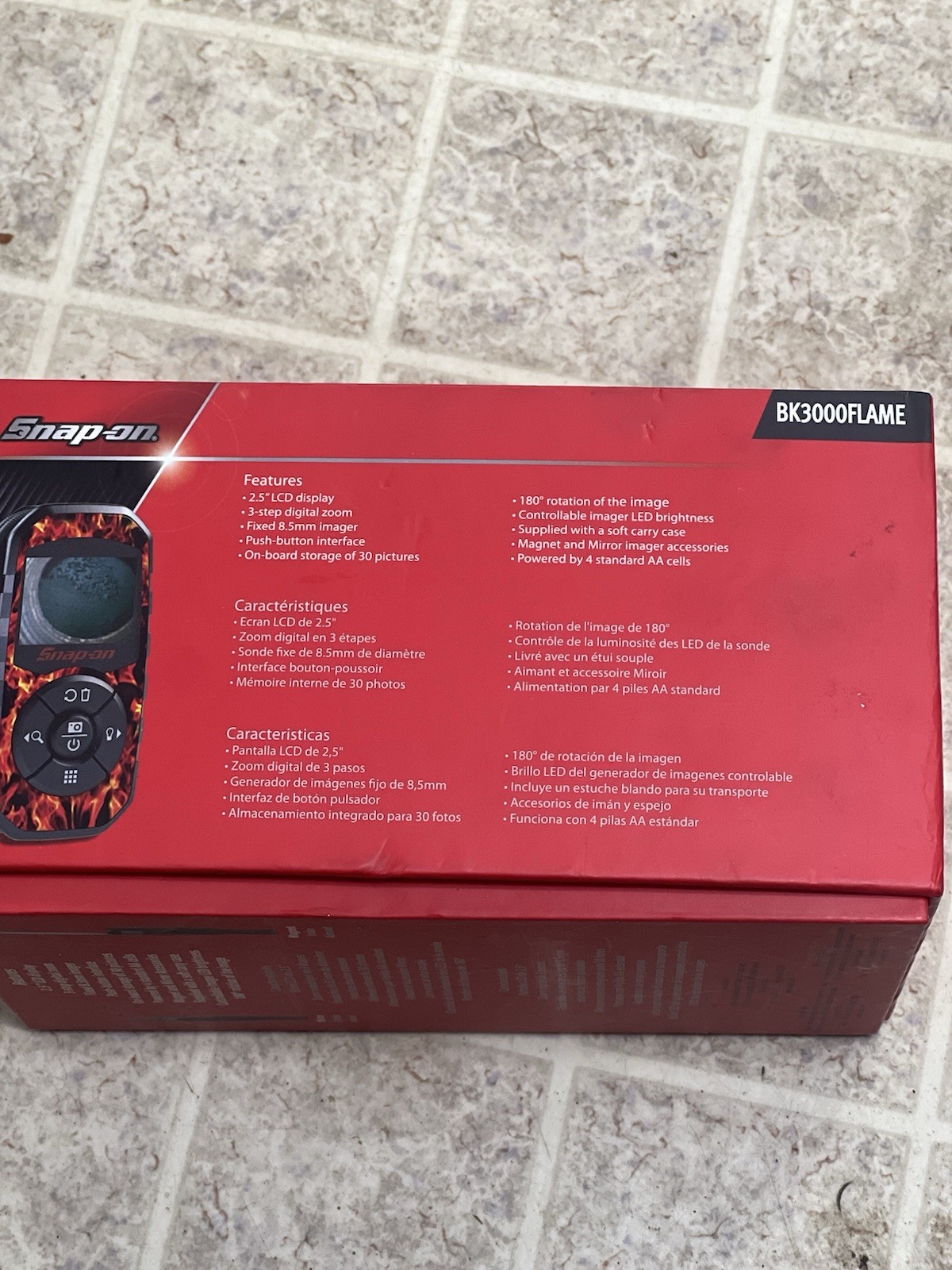 Snap On BK3000FLAME video inspection scope camera