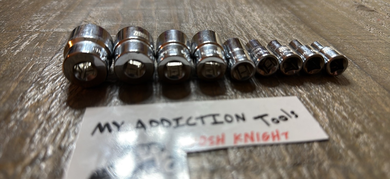 Cornwell blue power very clean 9 piece set no markings metric