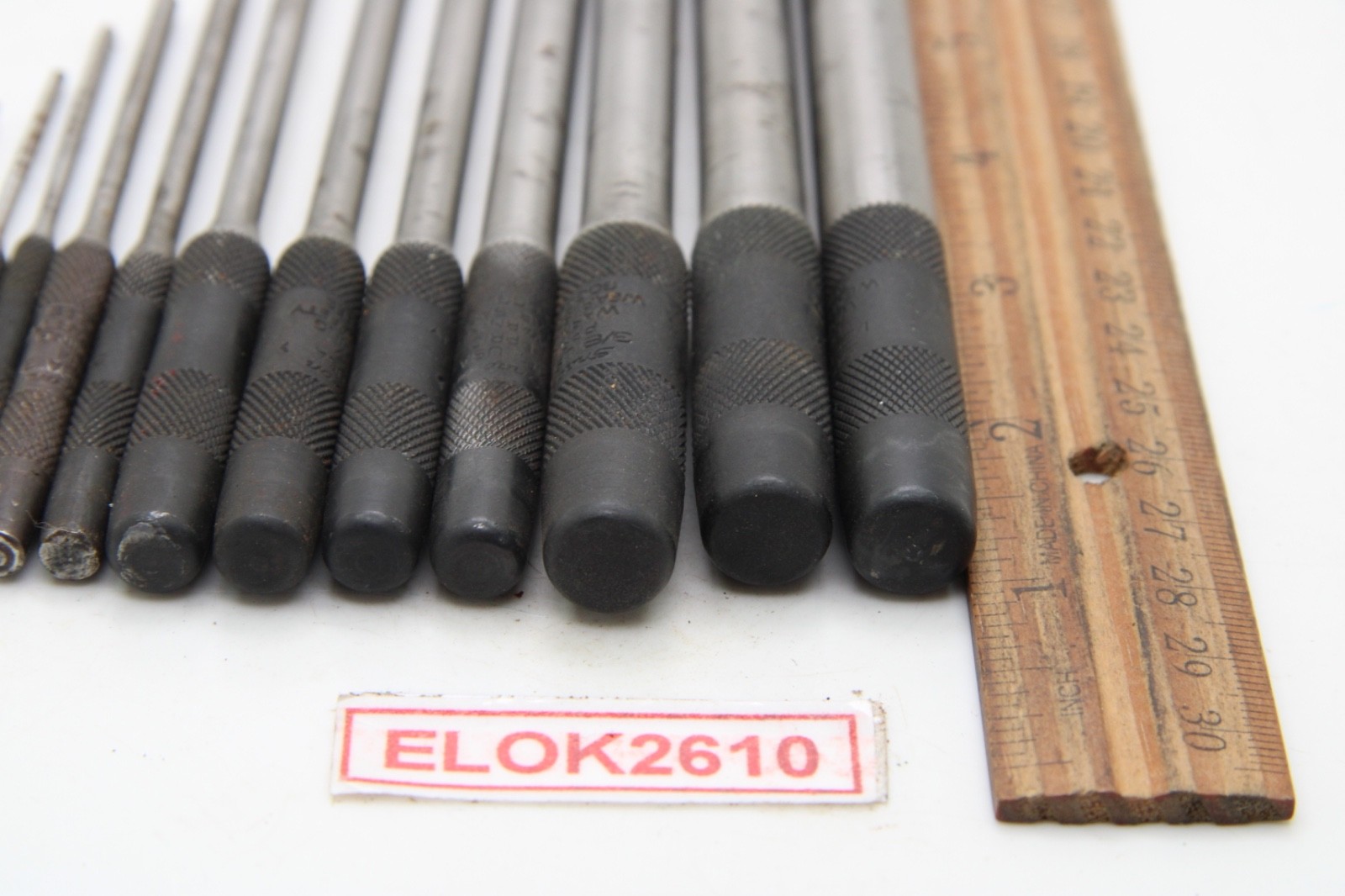 Snap-On PPR712K 1/16″ – 1/2″ 12 Piece Roll Pin Punch Set COMPLETE