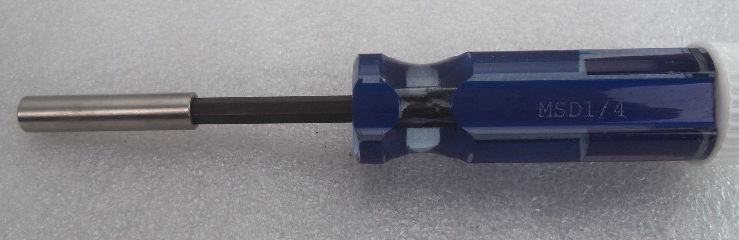 Genuine MSD 1/4-in Precision Screwdriver (no bits) w/storage handle, pn MSD1/4