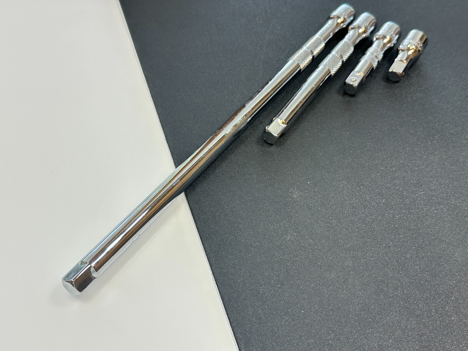 🇺🇸 NEW Proto Tools USA 4pc 3/8” Drive Knurled Extension Set 1-3/4″ to 12″ Long