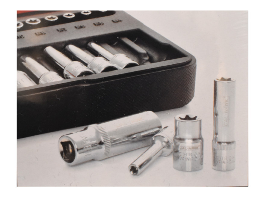 22PC 1/4X3/8 DR. REGULAR AND DEEP STAR SOCKET SET BSSTS22