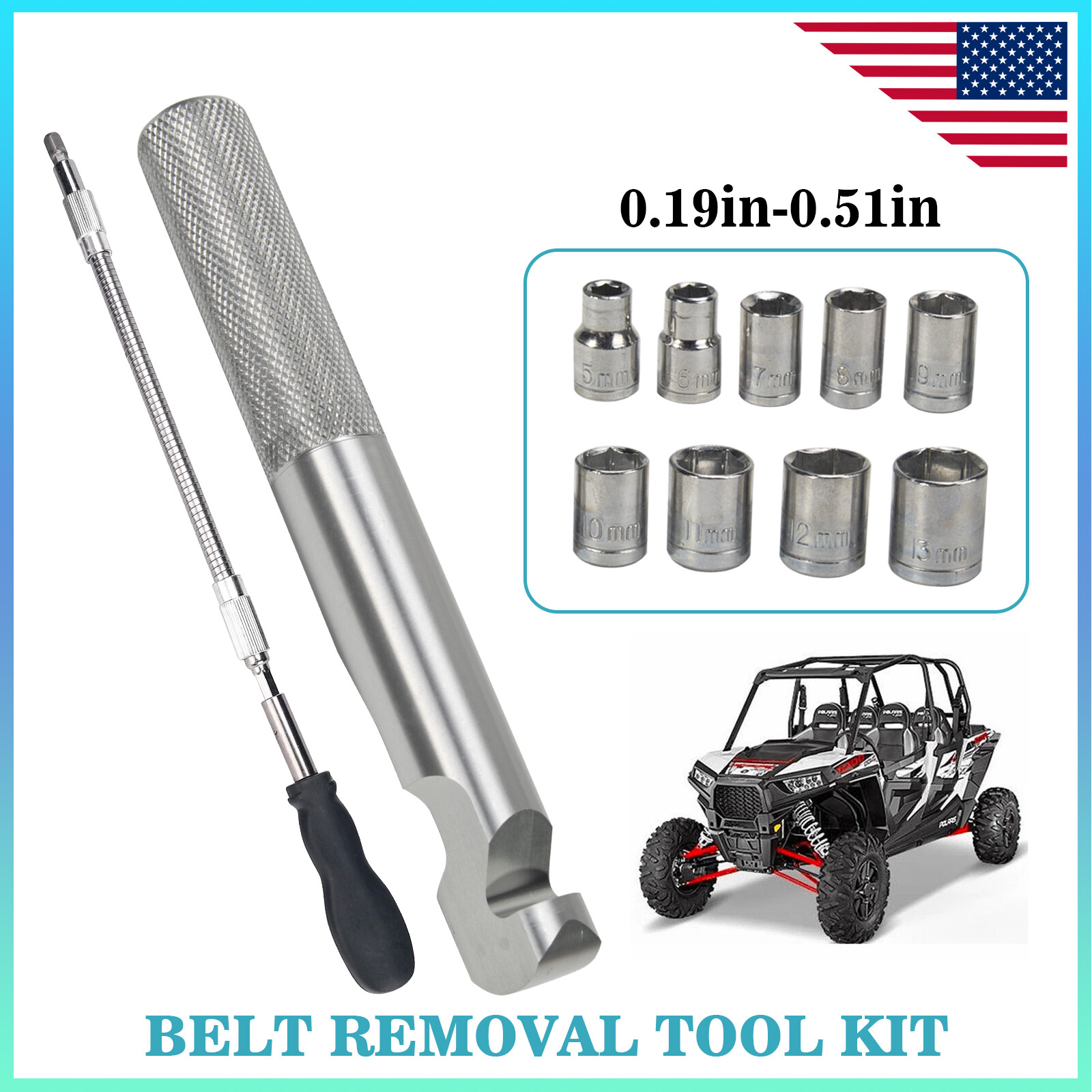 Clutch Removal Belt Changing Tool kit For Polaris RZR 900 S XP/RZR XP4 1000