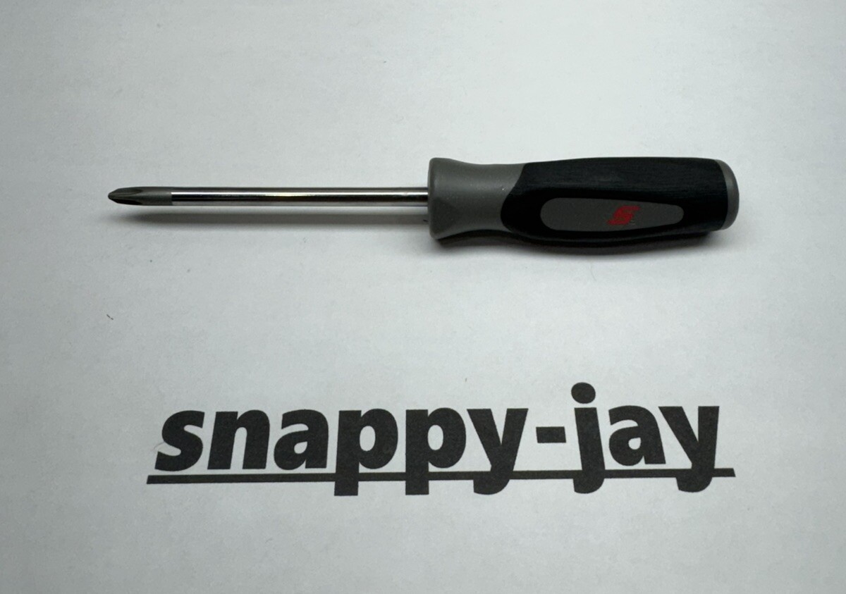 Snap-on Tools USA NEW TITANIUM #1 Phillips Soft Grip Mini Screwdriver SGDP301BDT