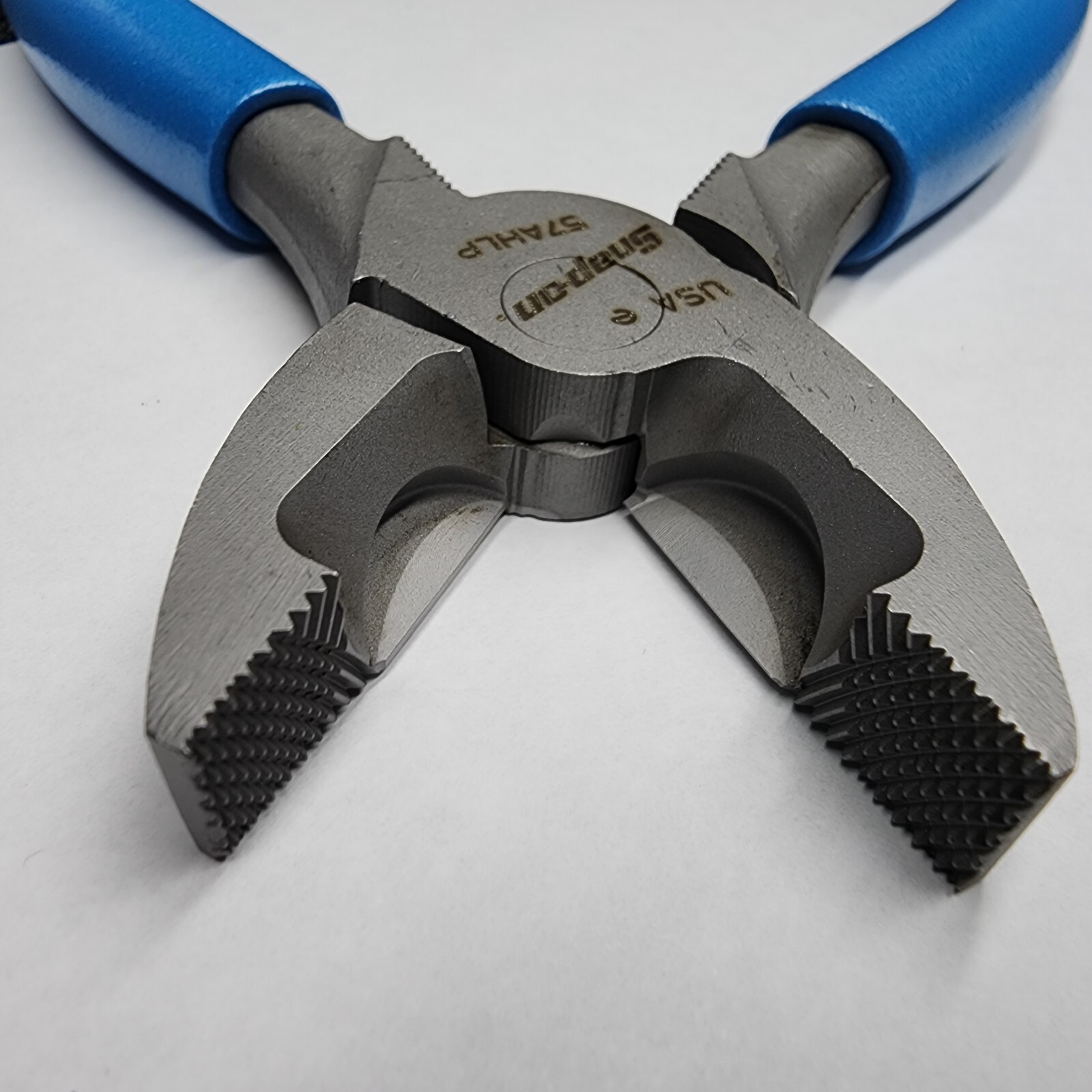 Snap-on Tools USA NOS 7″ PEARL BLUE Lineman’s Pliers 57AHLP