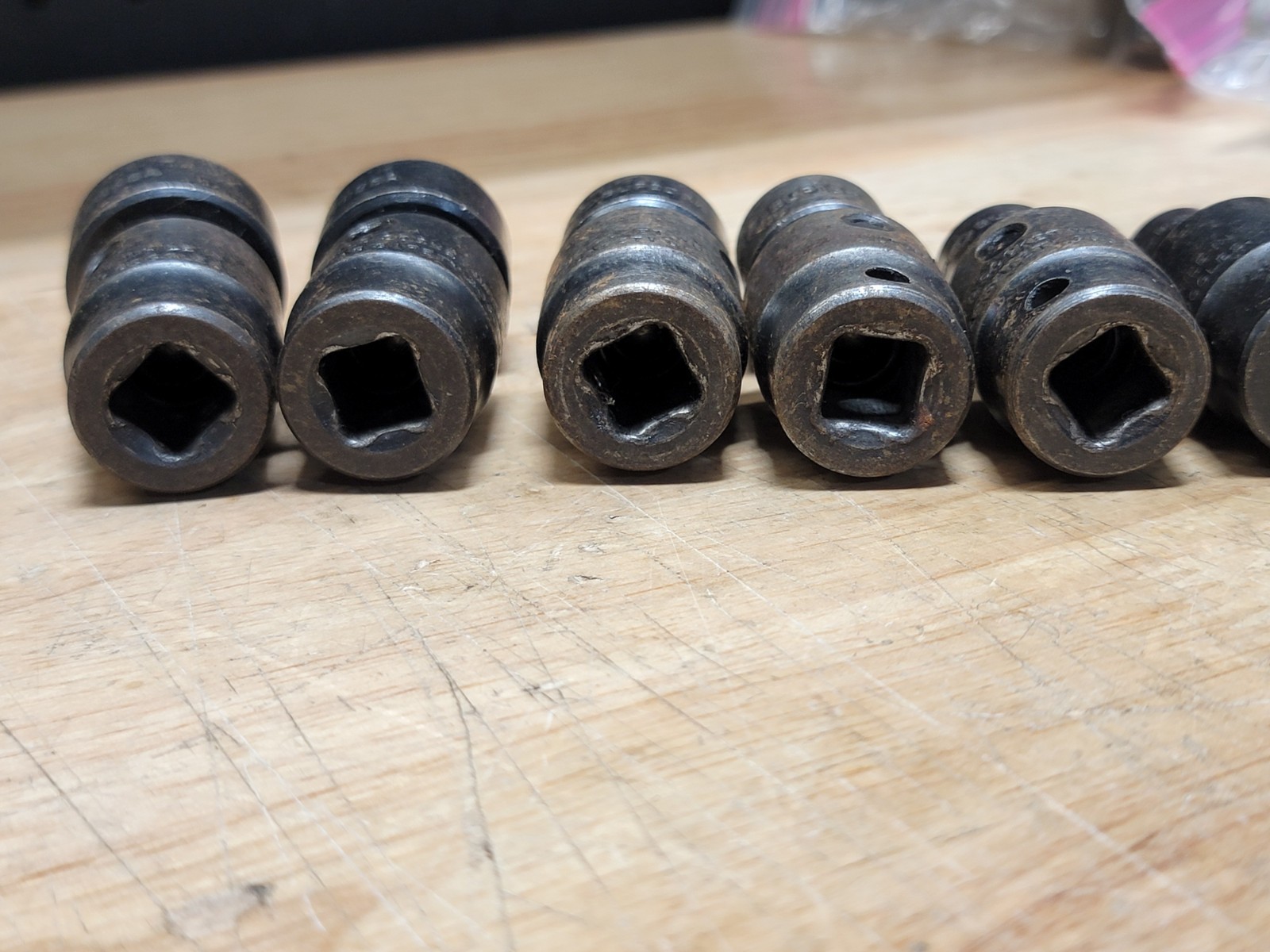 Matco SAE Universal Swivel Impact Socket 7pcs. Set 3/8″ Drive 6 Point