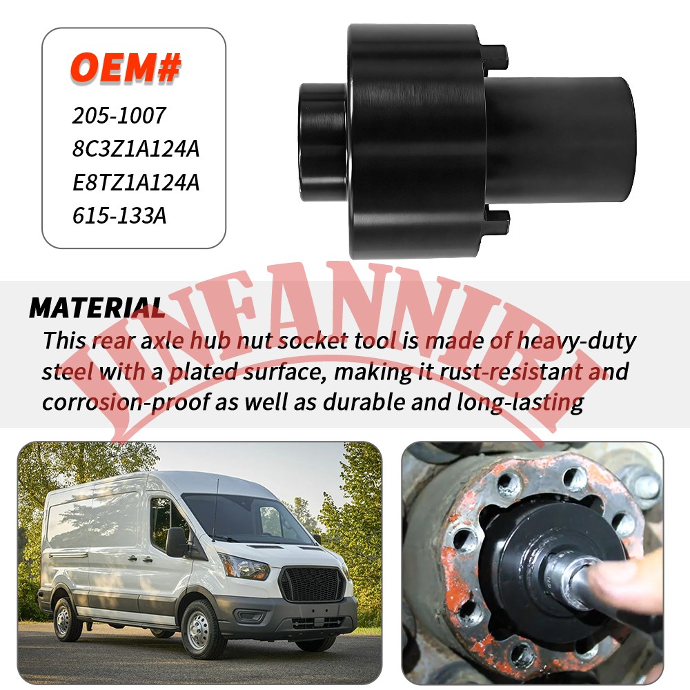 Rear Axle Hub Nut Socket Tool For Ford Transit 150 250 350 2015-2025 #205-1007