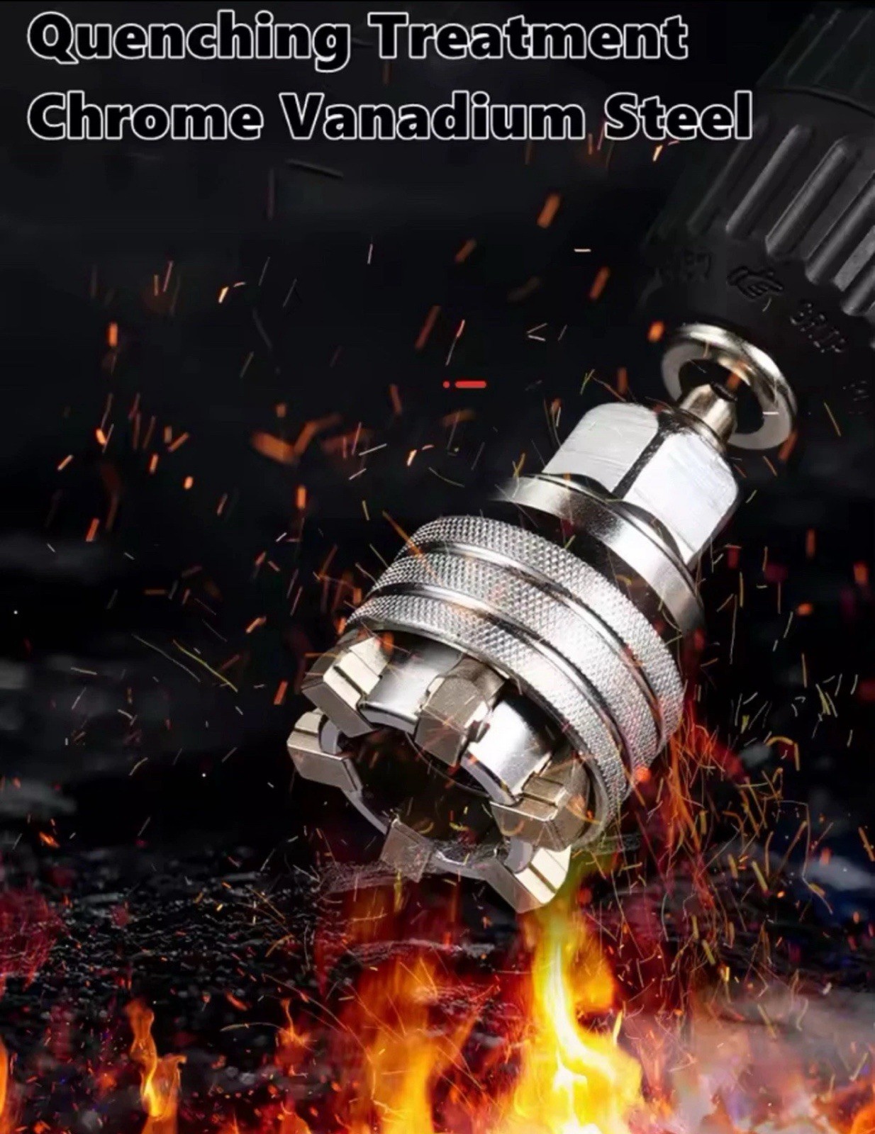 Universal Socket Adapter 10-19mm Adjustable Magic Wrench Sleeve 3/8 Drive