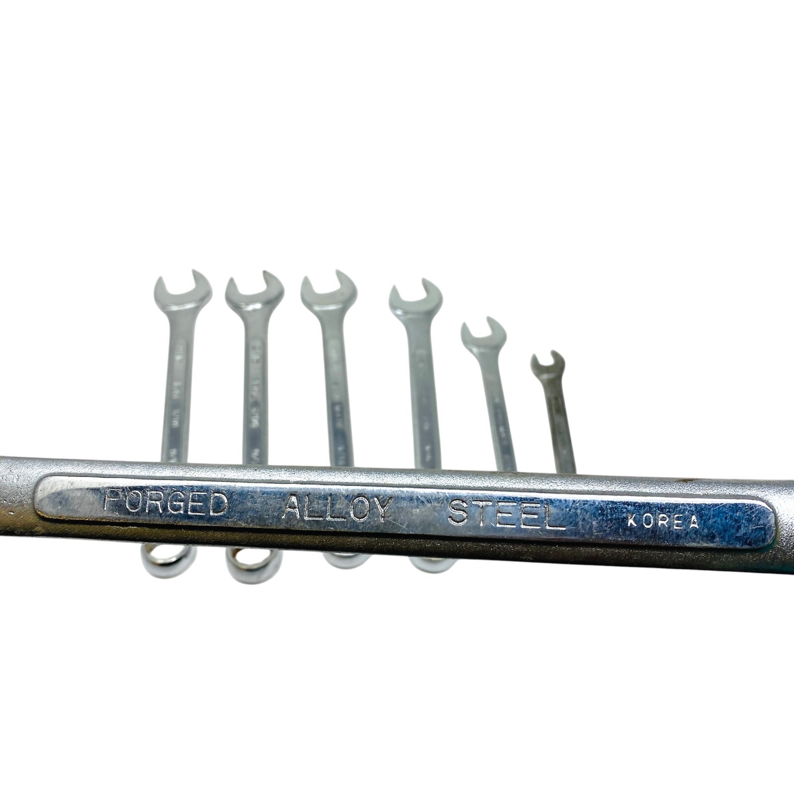 KAL And Mixed Brand Combination Wrench Lot Forged Alloy Steel Mixed SAE 7 Pcs