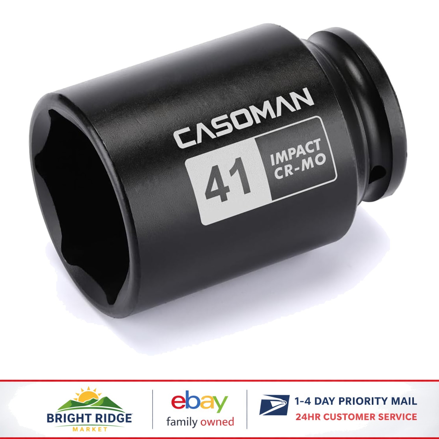 Chrome Molybdenum 1/2″ Drive Deep Impact Socket for Easy Axle Nut Installation