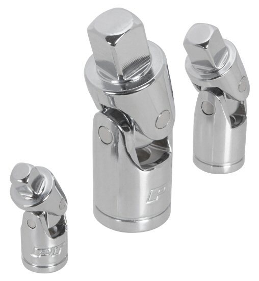 Wilmar W30933 Performance Tool 3pc Universal Joint For Socket Or Ratchet Set