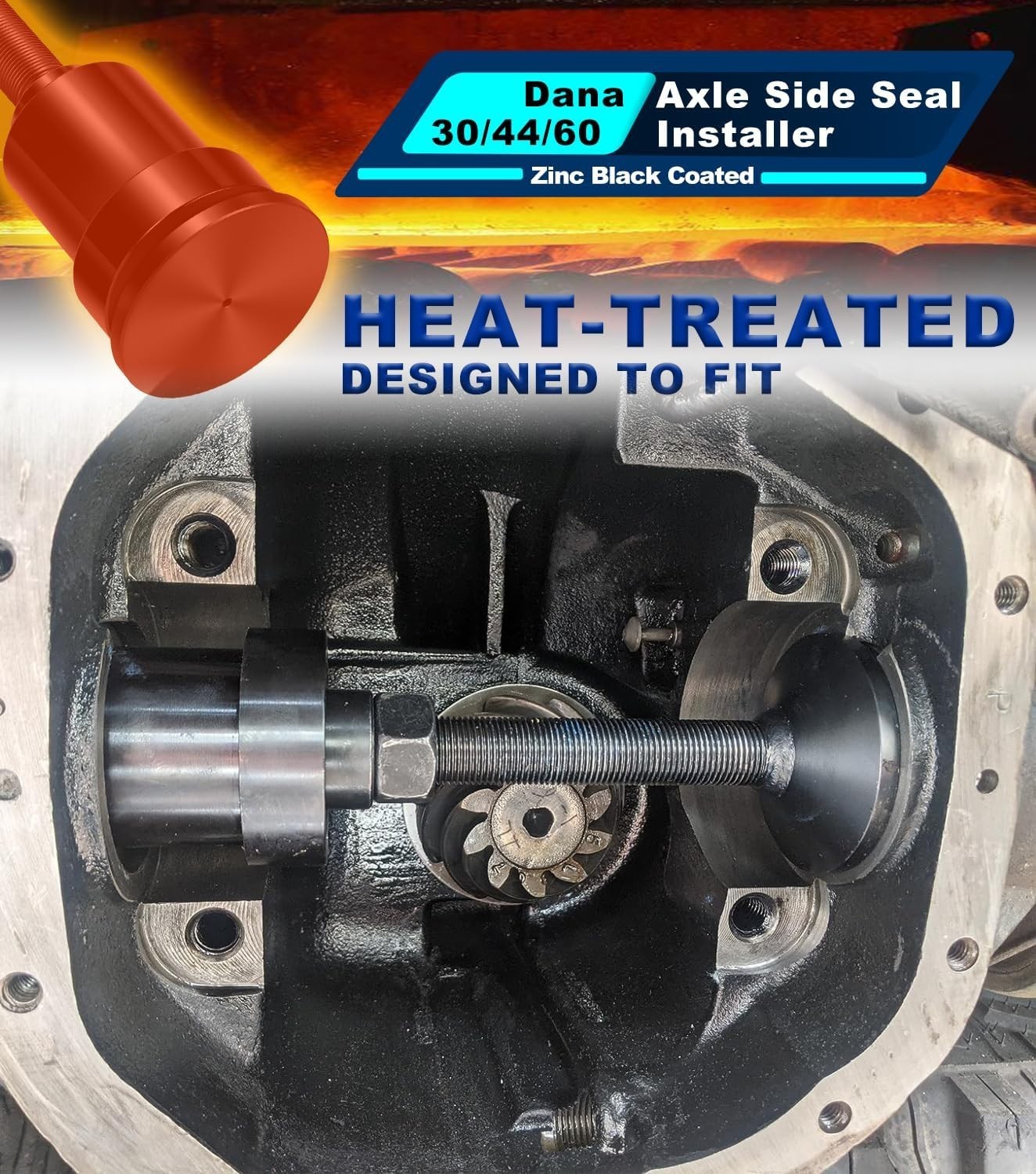 Zinc Black Electroplated Axle Seal Installer – Precision for Dana Differentials