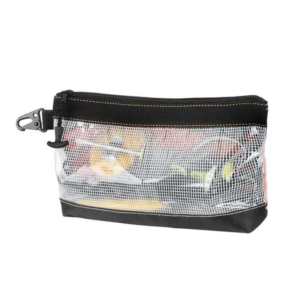 Waterproof Transparent PVC Tool Bag with Multiple Compartments 11.81×6.69 Inch