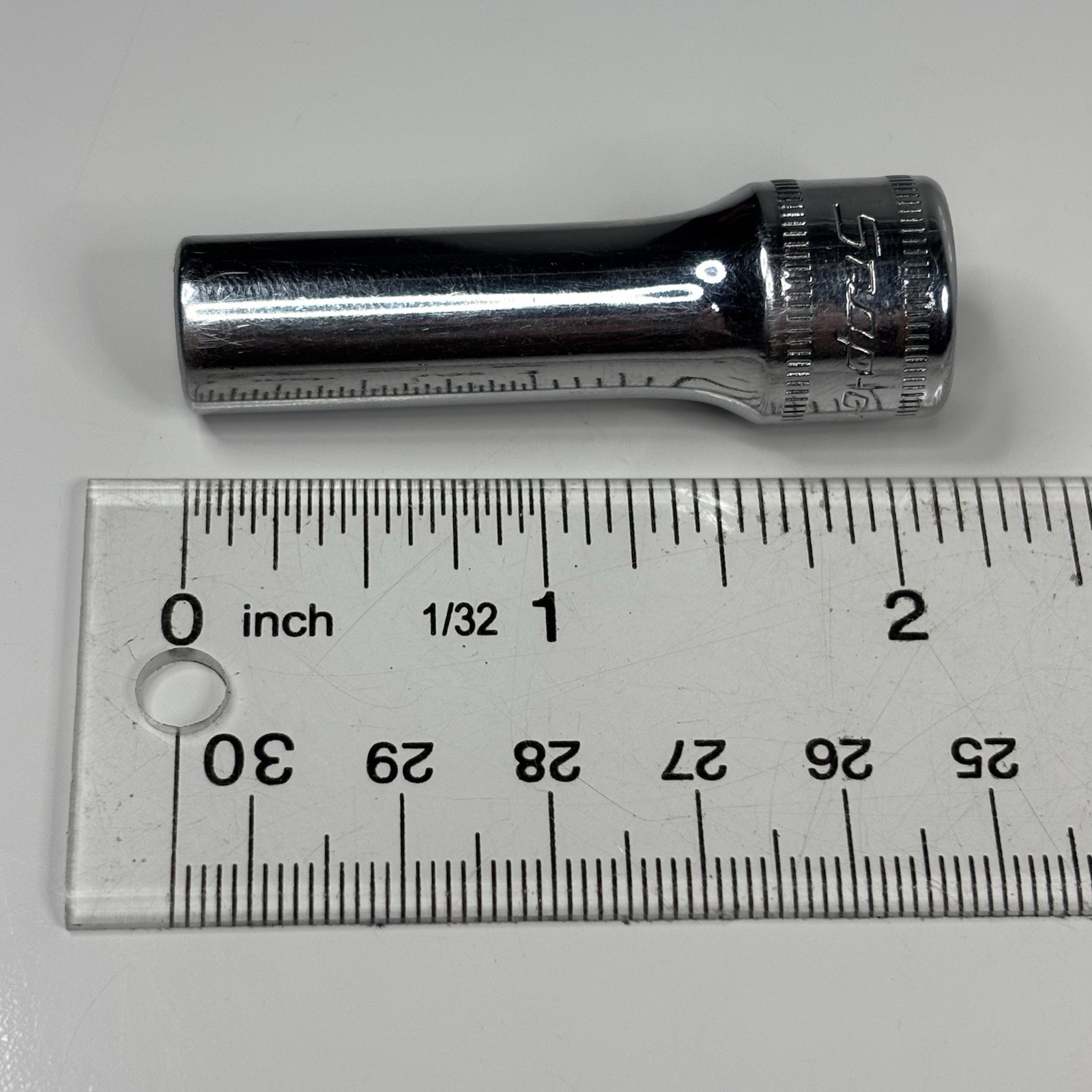 Snap On SFM9 3/8” Dr 12Pt Metric 9mm Flank Drive Deep Chrome Socket USA 1990