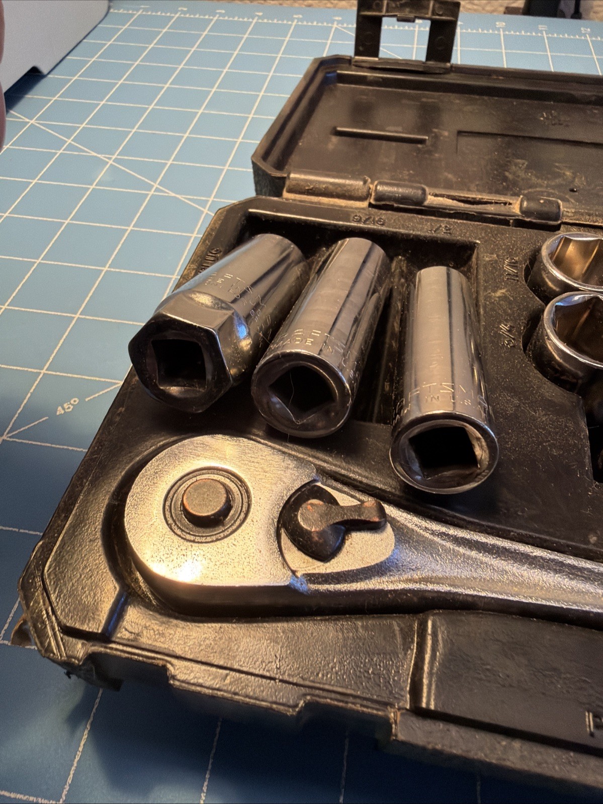 Craftsman USA 12pc Socket Set 3/8″ drive SAE 34786 G series 3/8″-3/4″