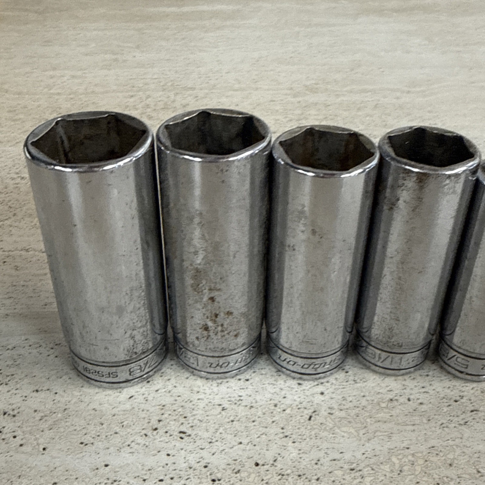Lot of 8 Snap on Deep Impact Sockets *See Photos*