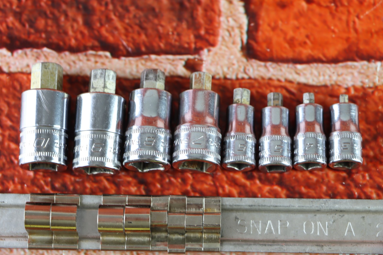 Snap-on 208EFTAMXSY 8Pc Metric Stubby Hex Head Socket Driver Set
