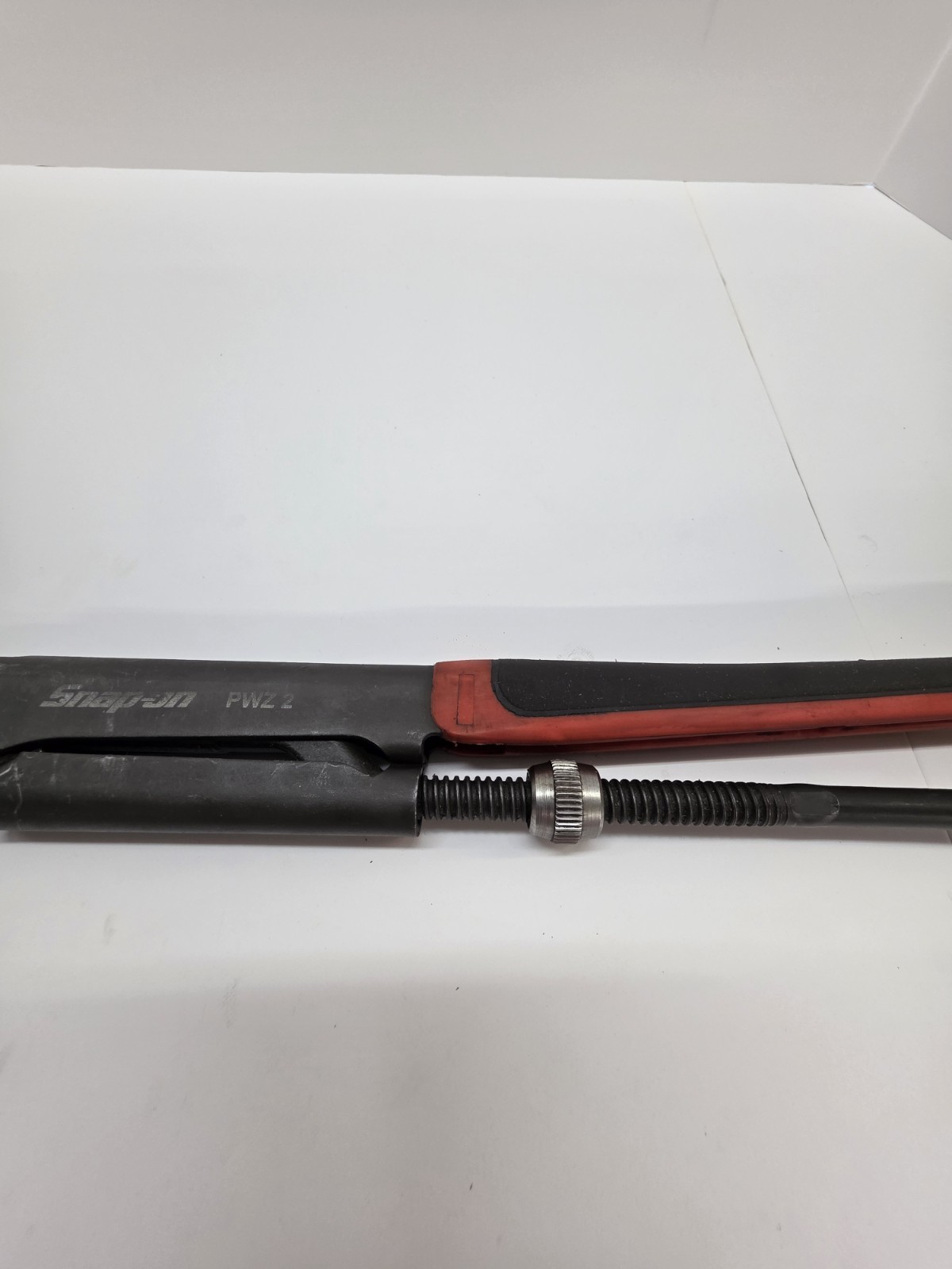 Snap On Tools PWZ2 17″ Red Black Soft Grip Handle Pliers Wrench FREE SHIPPING