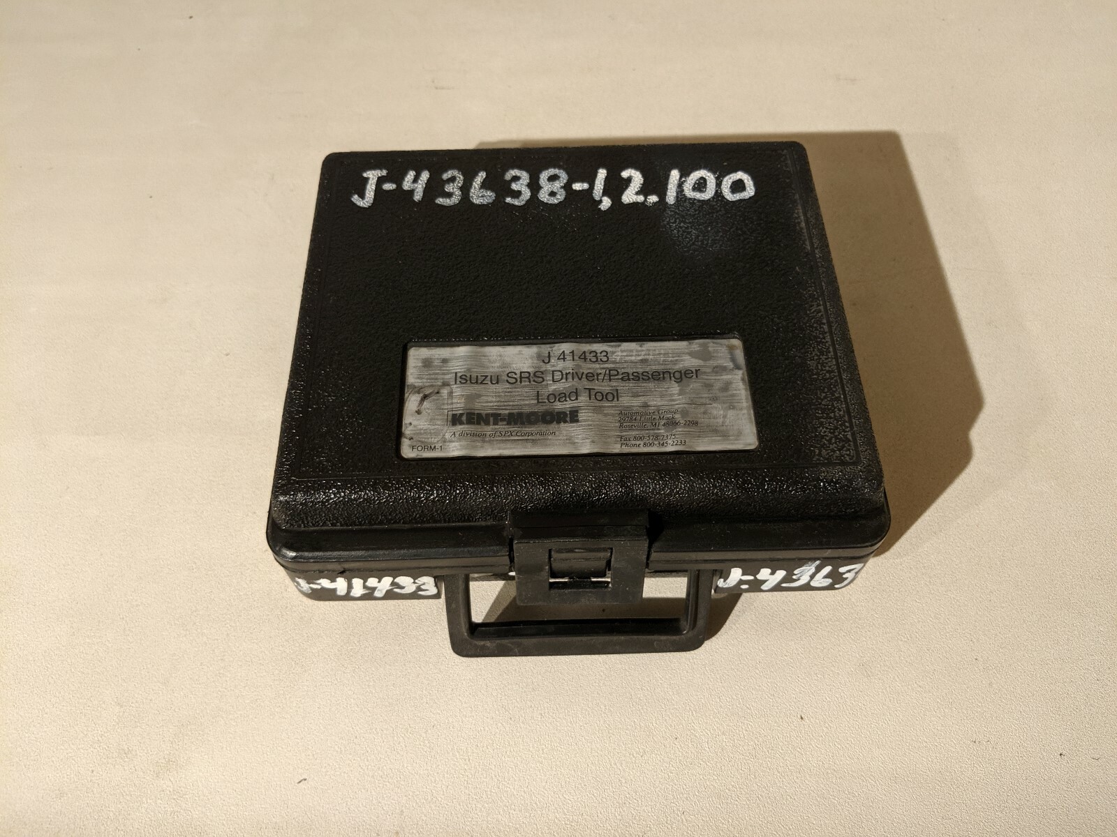 Kent More Isuzu SRS Driver / Passenger Air Bag Load Tool with Case # J41433