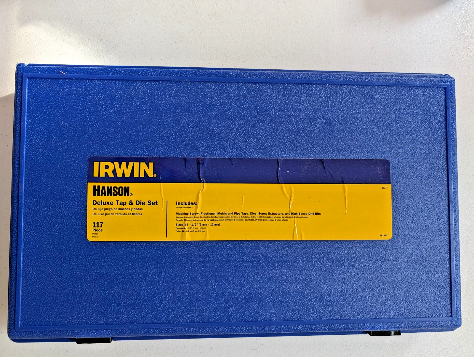 IRWIN Hanson (26377) – 117 Piece Tap and Hex Die Deluxe Set (Brand New)