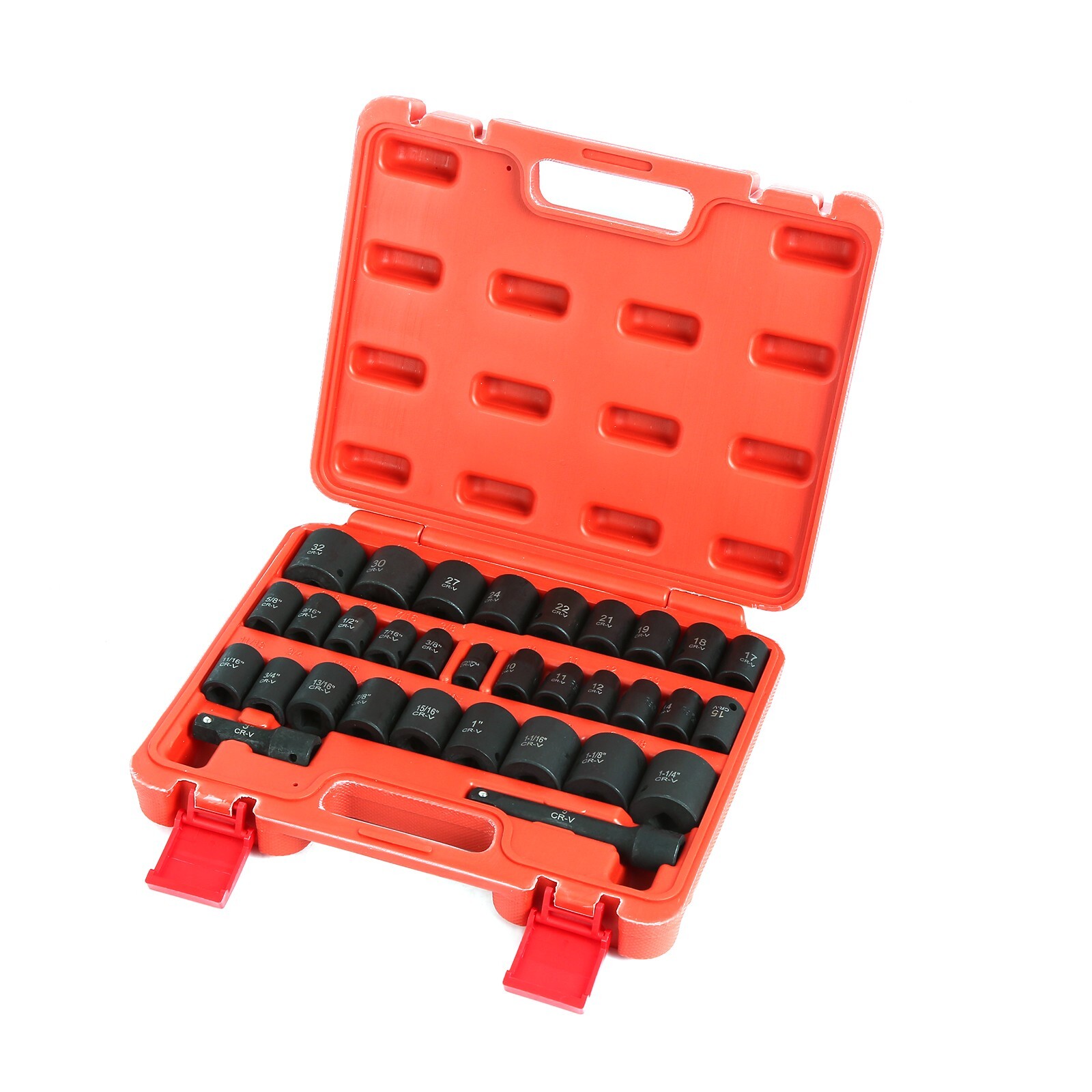 1/2″ Drive Pneumatic Impact Sockets 6-point Hex Socket Set SAE and Metric Size