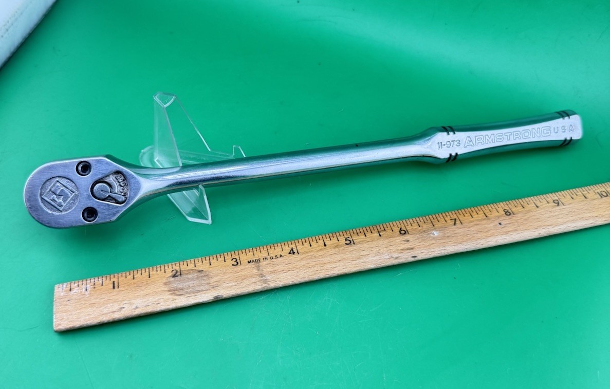 Armstrong Tool 11-973 USA 3/8” 10-1/2 Long Handle Ratchet 11-973 Made In The USA