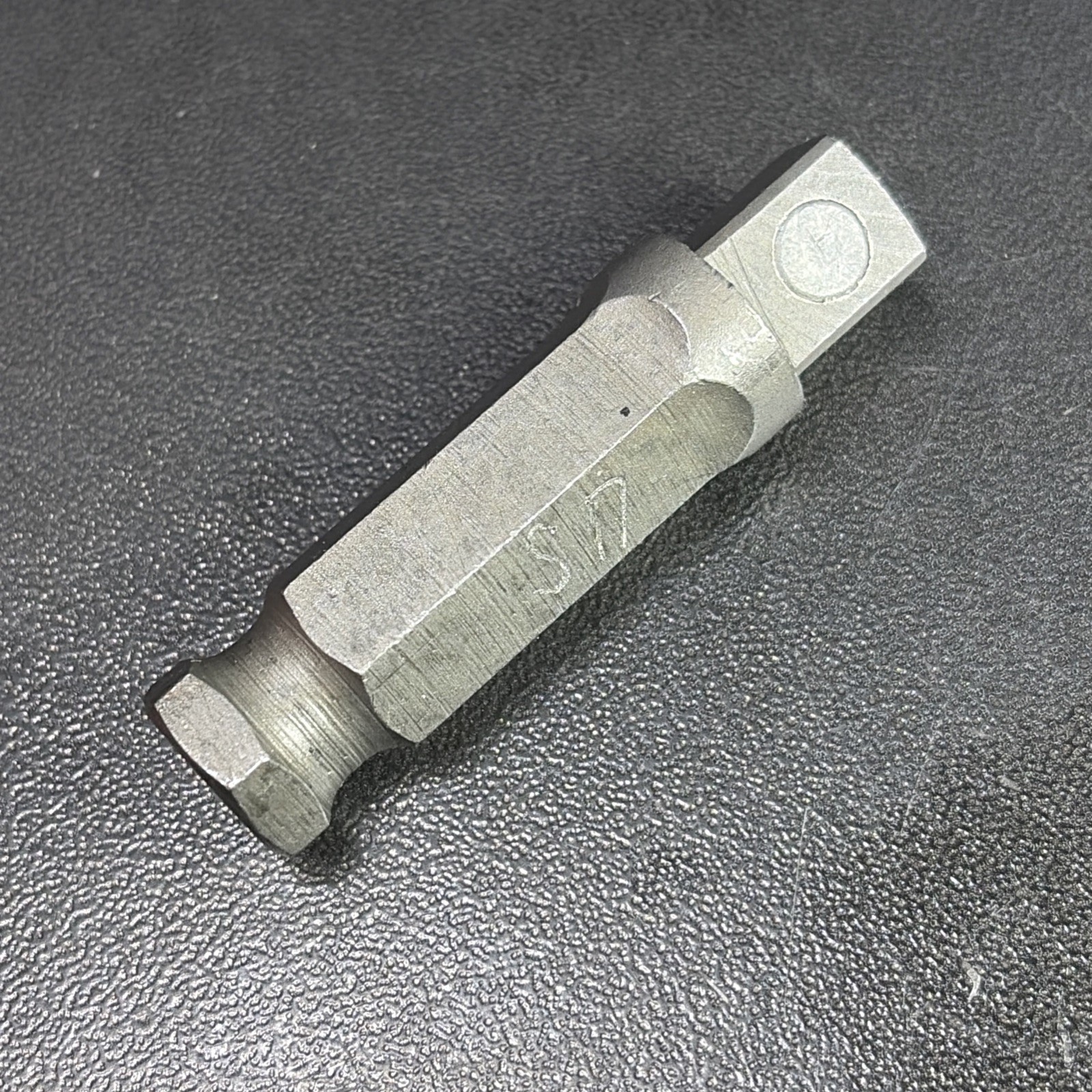 Vtg Snap-on 3/8″ Hex – 3/8″ Square Dr Power Adapter Pinned A3021 USA Owners Mark