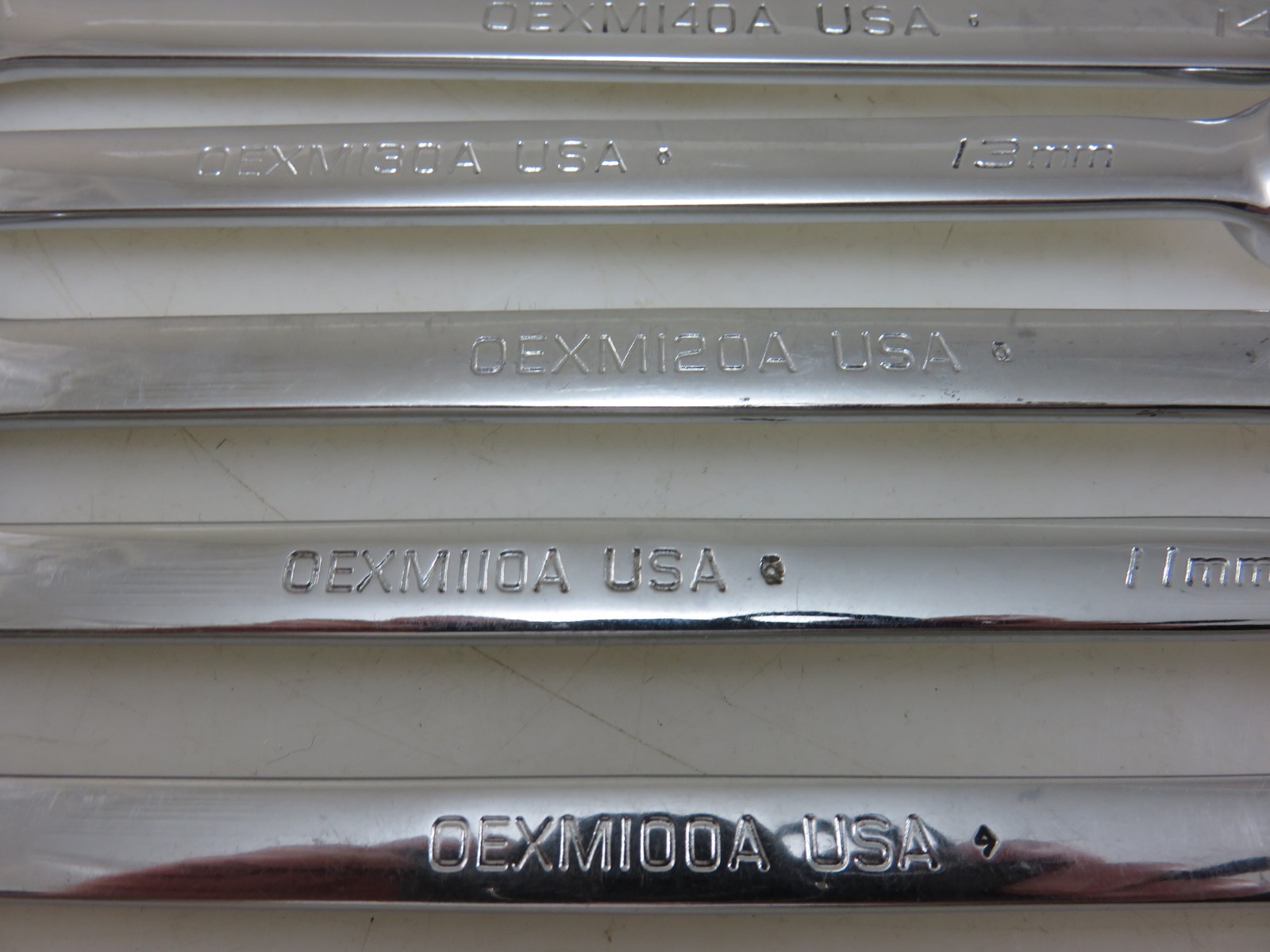 Snap-On METRIC OEXM Series Combination Wrench 14pc Set 10mm-22mm + 26mm