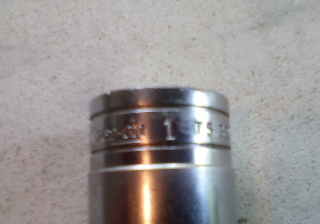 Snap-on 1/2″ Drive 1″ SAE Deep 6 Point Chrome Socket TS321