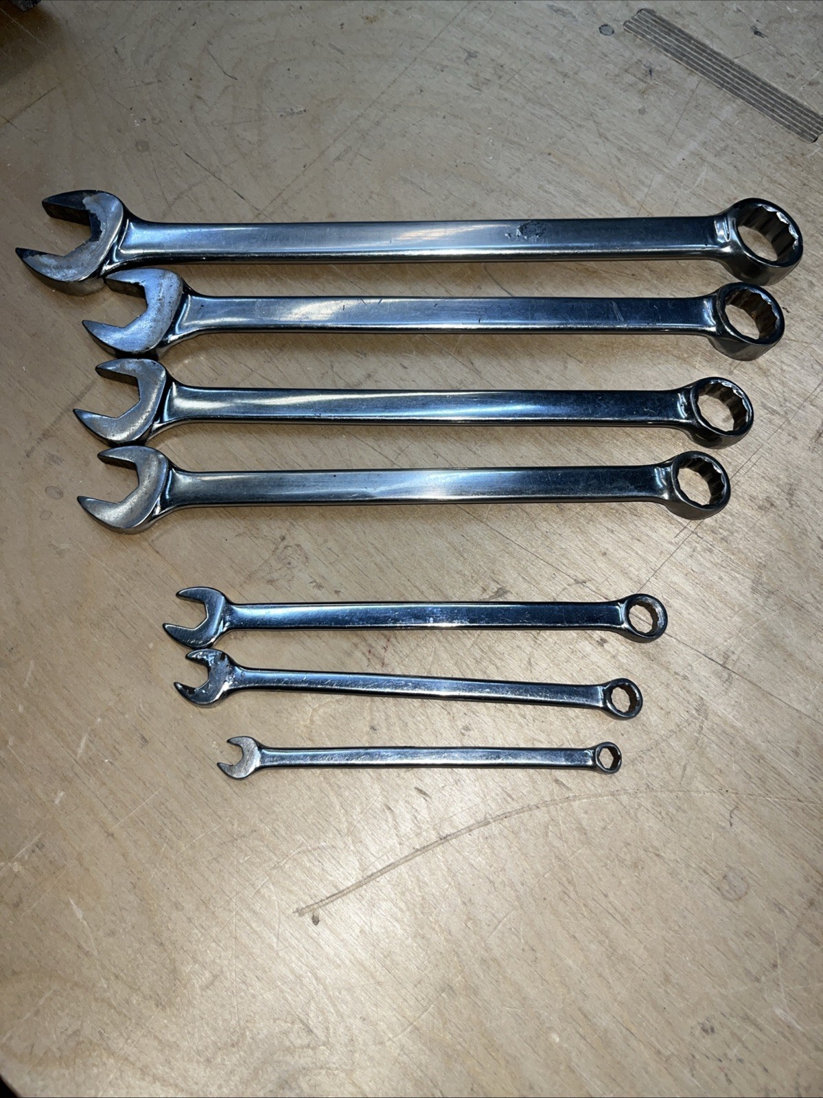 MATCO USA 7 Pc SAE Combination Wrench SET WCL282, 242, 222, 202, 122, 102, 86