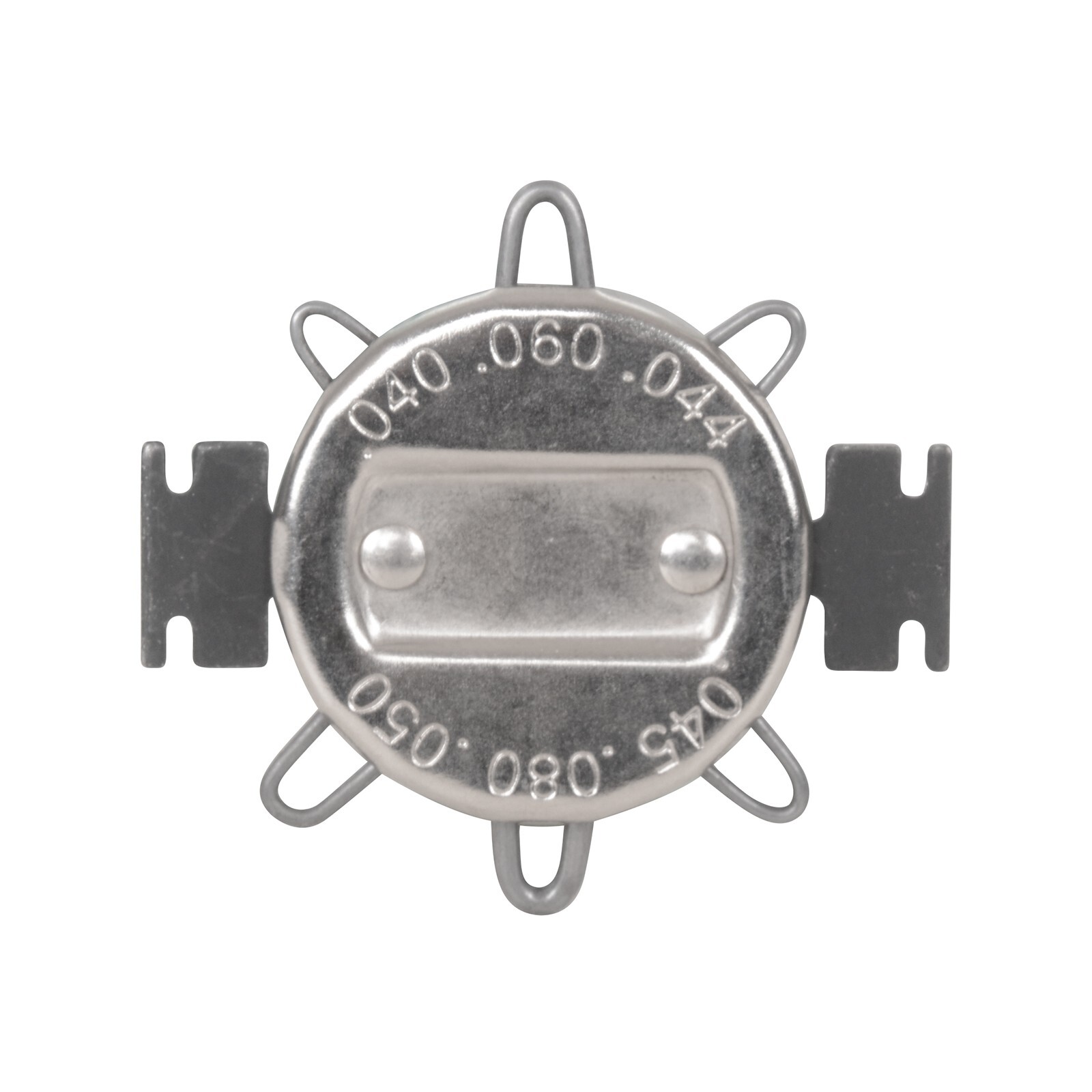 1.02-2.03mm Motorcycle Spark Plug Gap Gauge Set Small Six-Notch Leaf Type Black