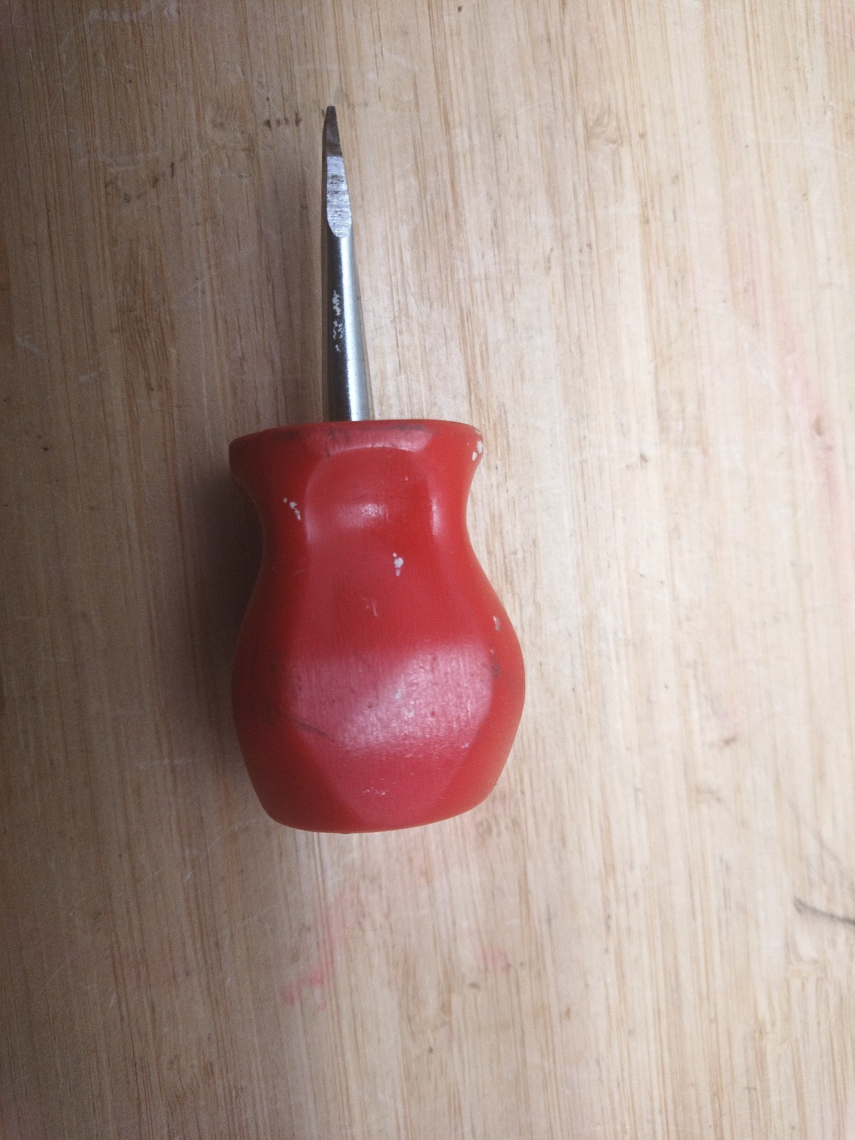 Snap On Stubby Flat Head Screwdriver Red SDD1