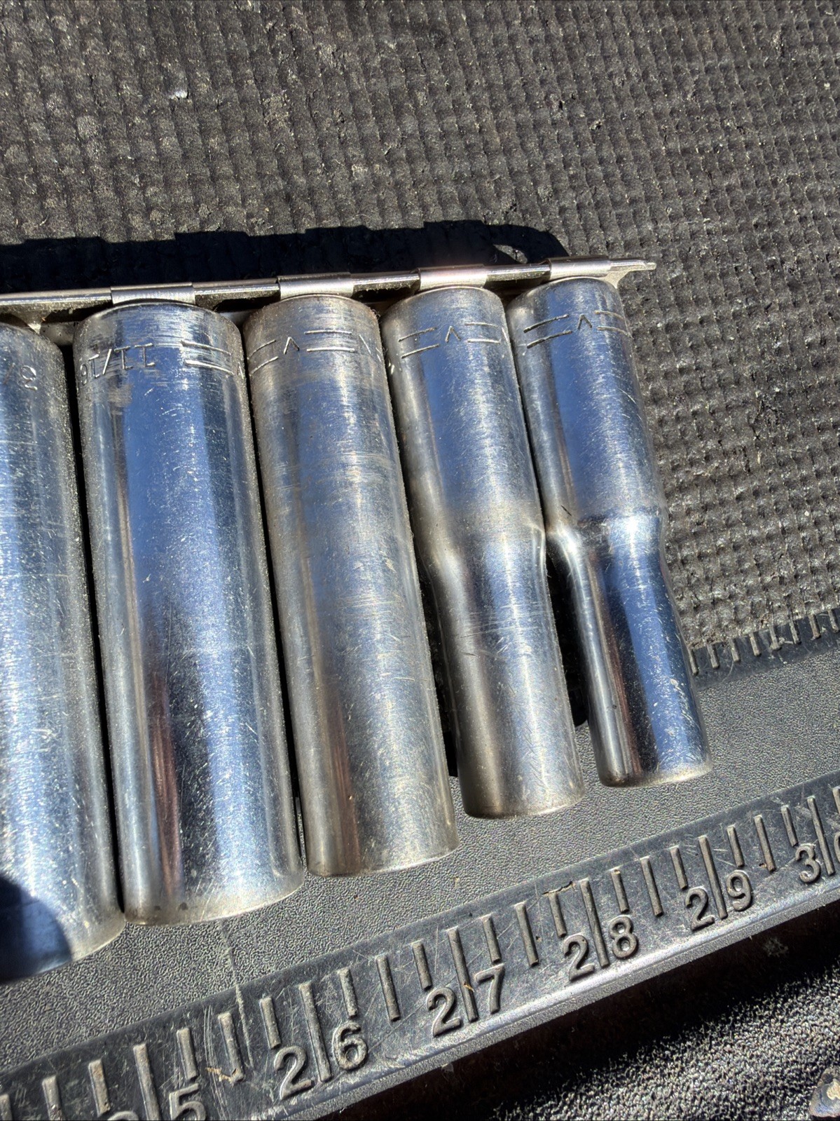 Sears Craftsman USA Deep Shallow SAE Huge Sizes Sockets 1/2” Drive 12pt 20pcs