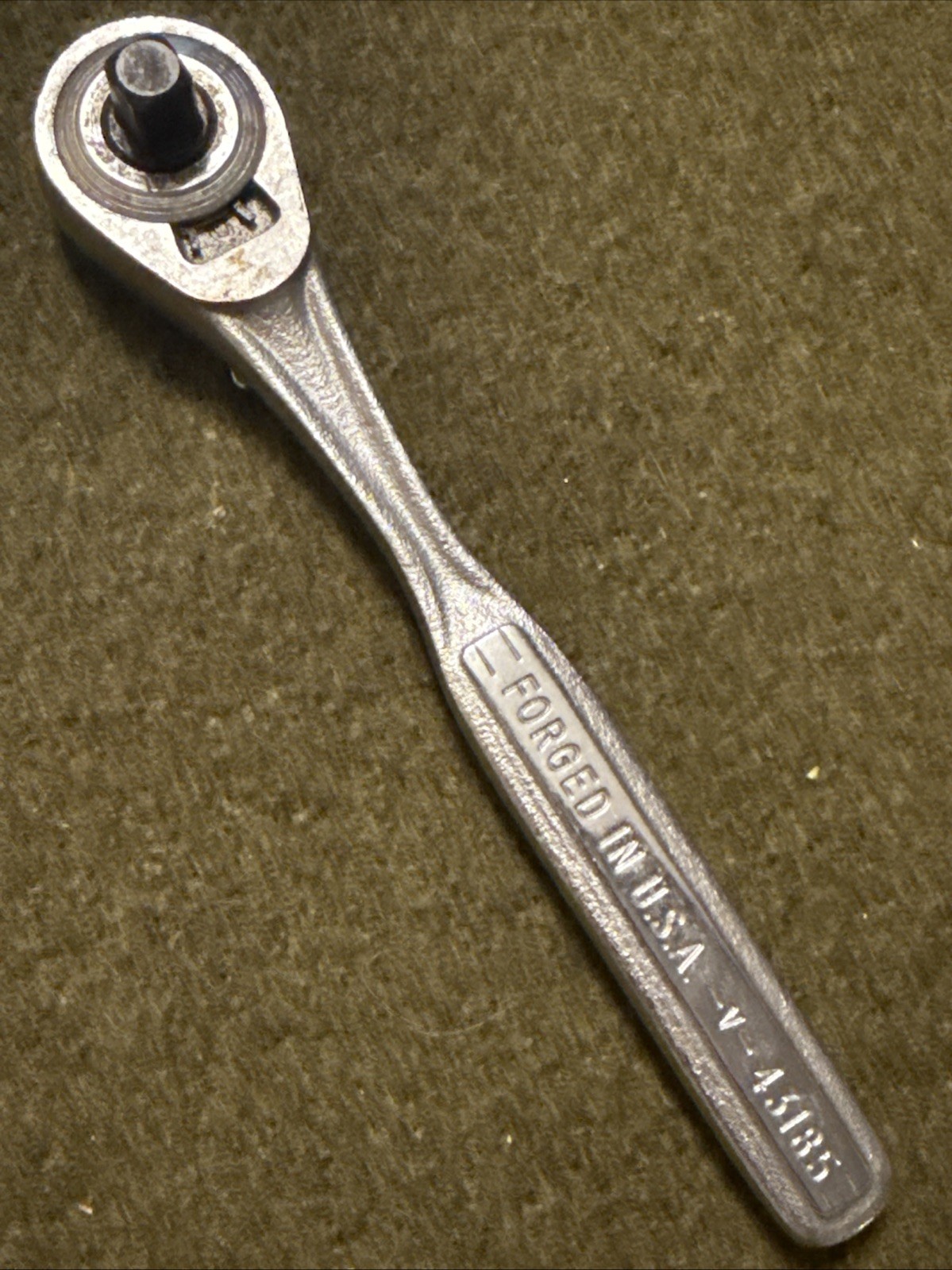 Vintage Craftsman 1/4″ Drive Ratchet 43185 -V- Oil Port USA 🇺🇸 Excellent