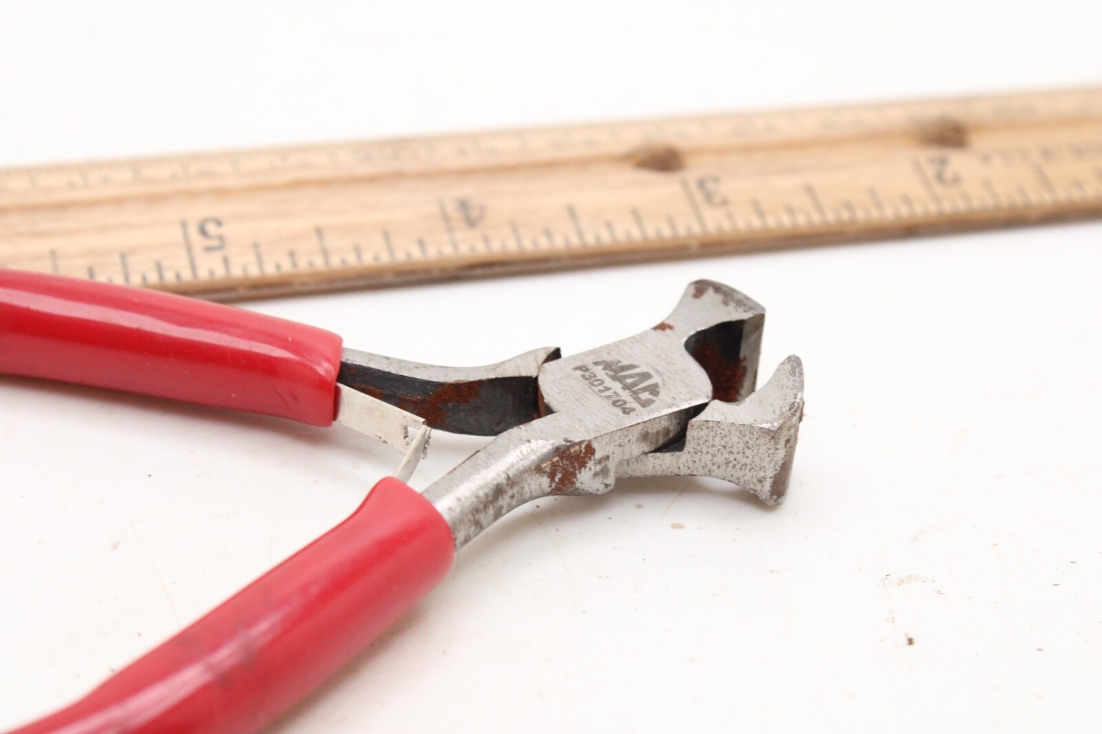 Mac Tools P301704 4″ Mini Nipper End Red Rubber Handle Cutting Pliers USA