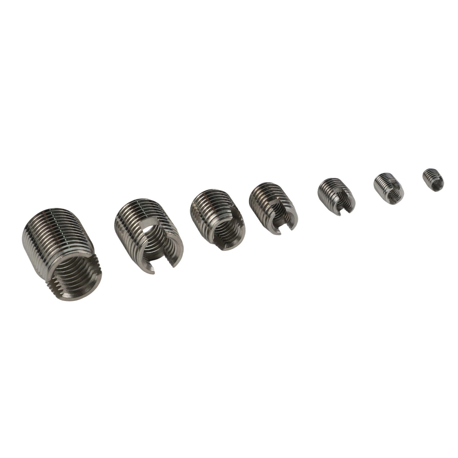 50 Pieces Stainless Steel Self Tapping Thread Inserts Kit for Thread Repair