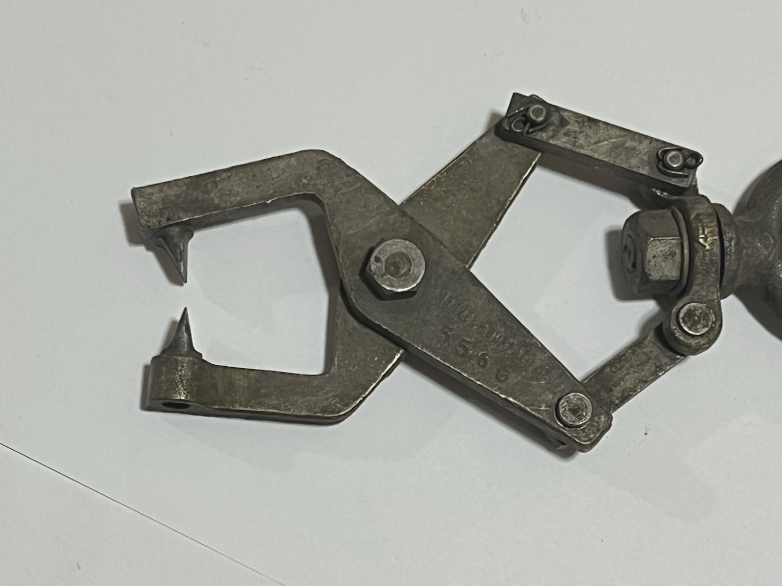 Manzel Buffalo 5560 Scissor Type Brass Lifting Remover Puller Tool Ford USA RARE