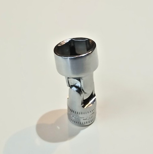 Snap-on 12mm 1/4″ Drive 6-Point Universal Swivel Socket TMUSM12 USA