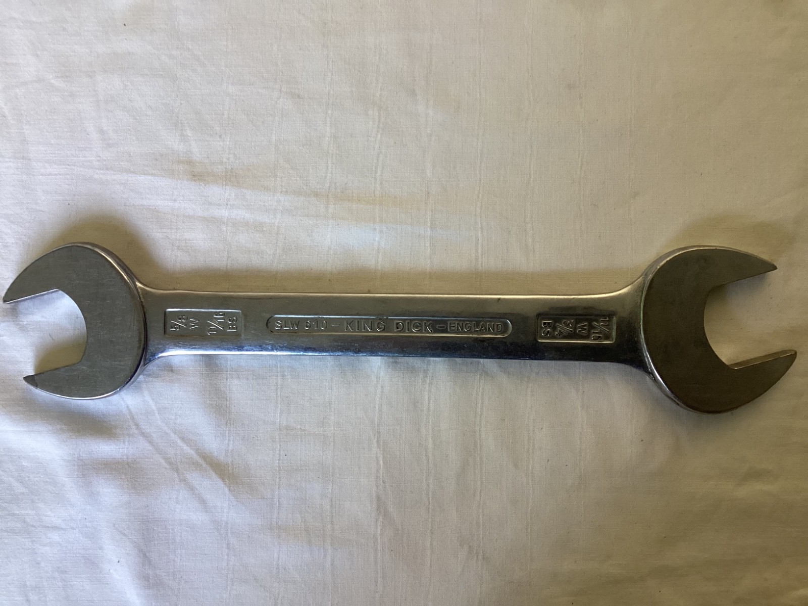 5/8″ x 11/16″ W 11/16″ x 3/4″ BS Open Ended Spanner (King Dick) – 358
