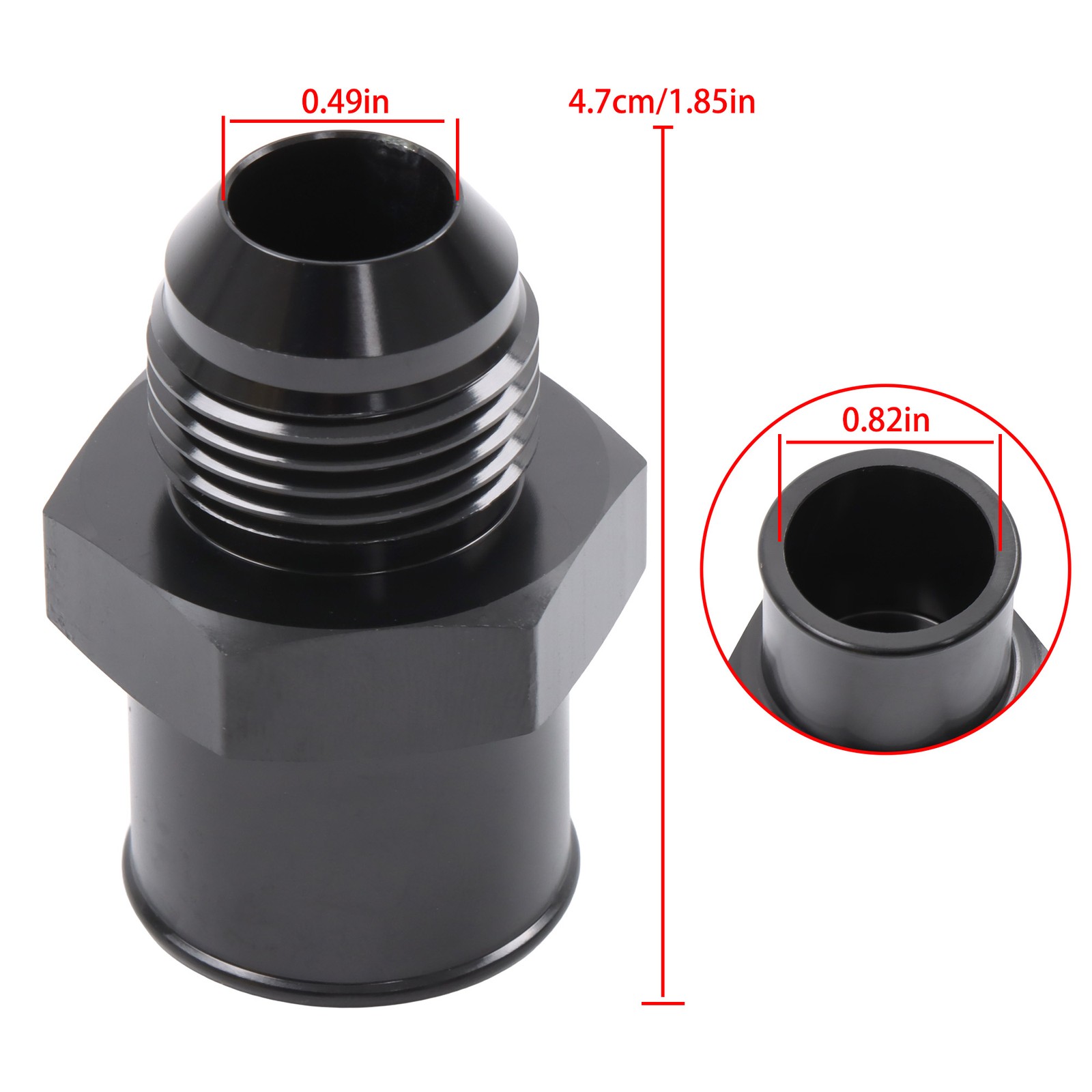 1 Pair SBC 10AN Valve Cover Adapter Fittings for Push-In Grommet 34-00031 New