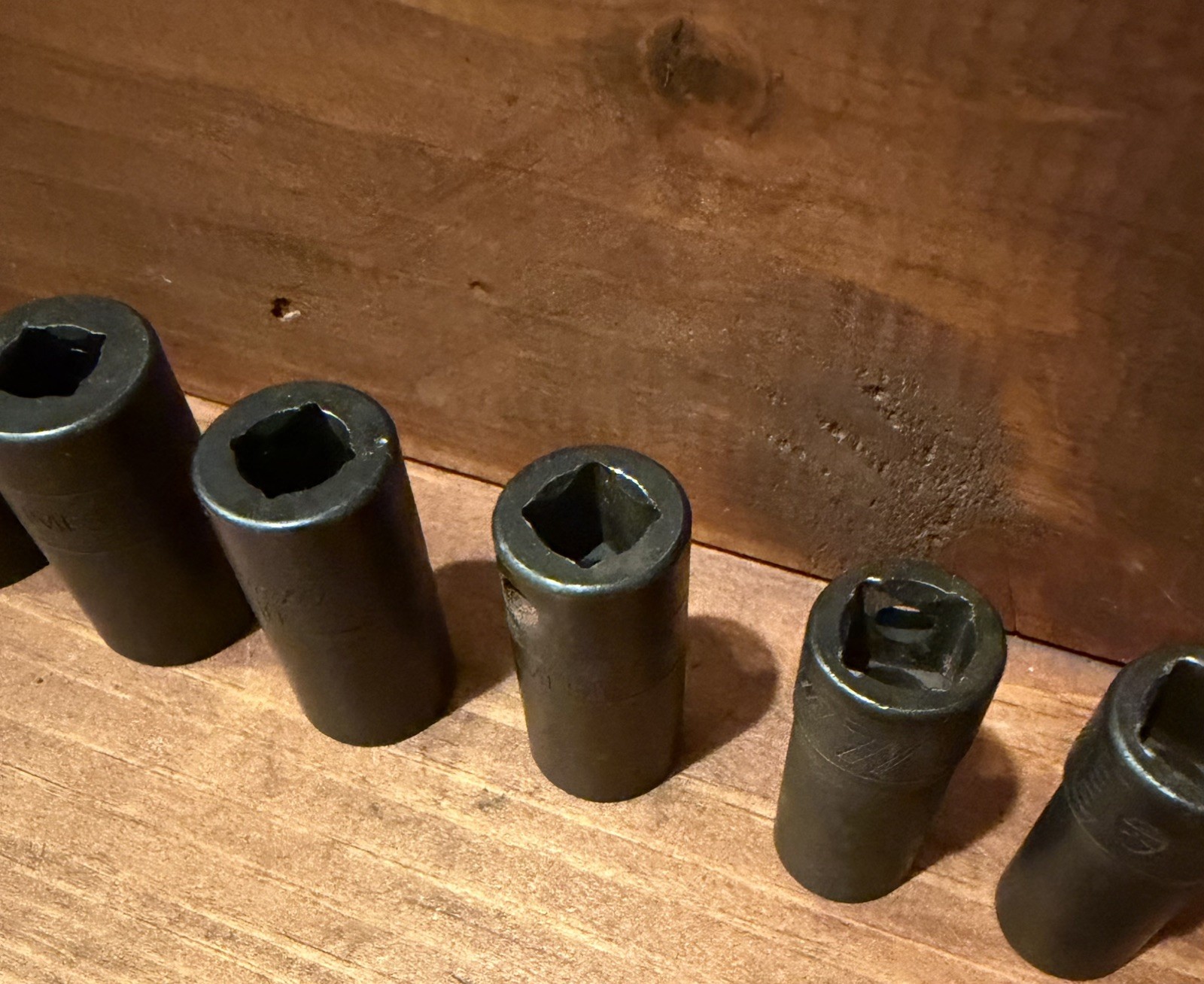 Snap on 3/8” Drive 10Pc 6pt SAE Semi Deep Impact Socket Set 5/16-7/8”, 210IMFSYA