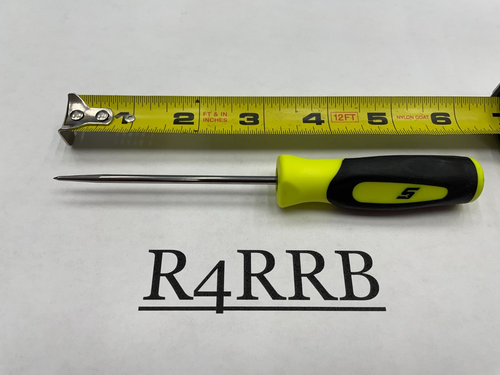 Snap-on Tools USA NEW HI-VIZ Mini Instinct Soft Grip Straight Awl Pick SG3ASACHV