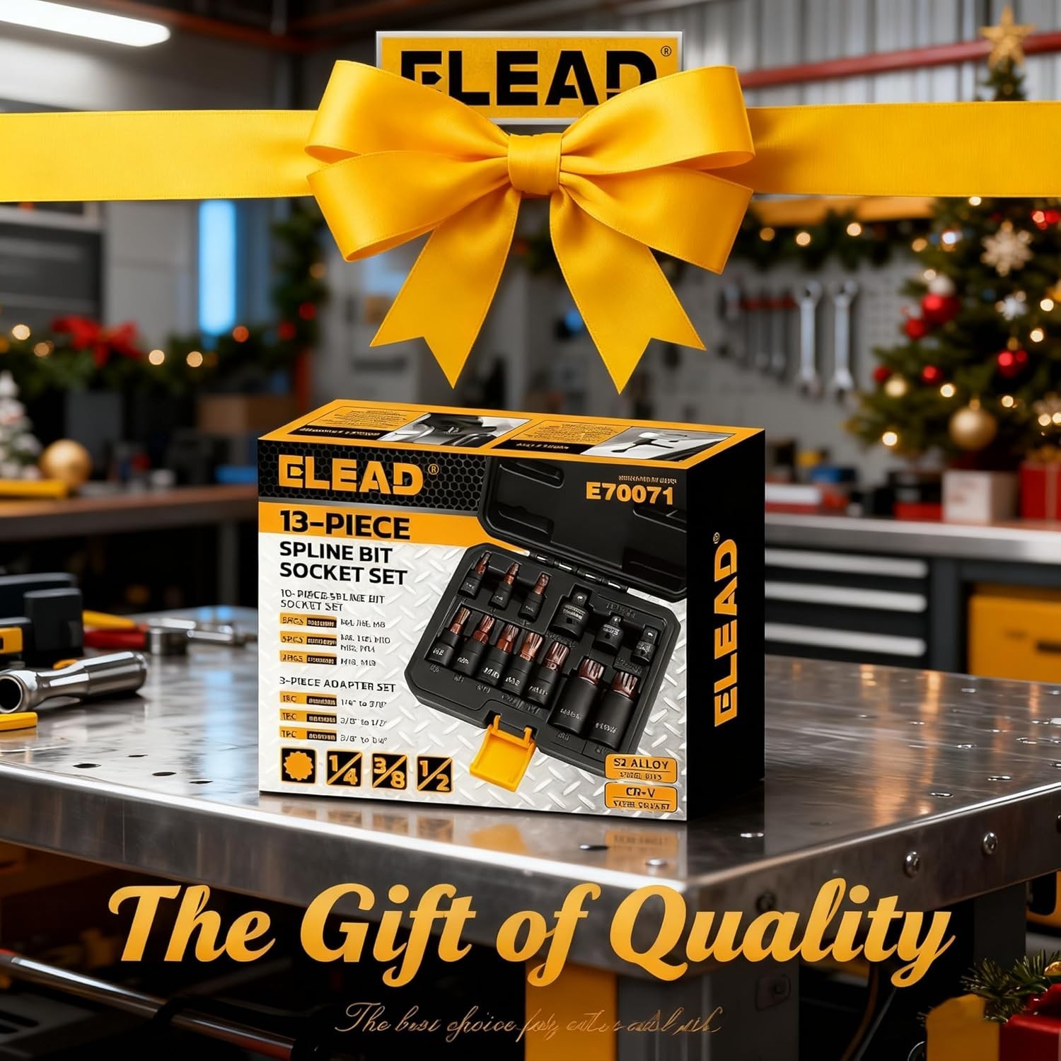 13-Piece XZN Triple Square Spline Bit Impact Socket Set – Premium S2 Steel