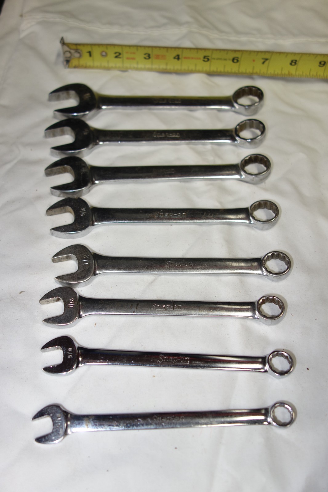 Snap On 8 Piece Set of OEX Combination Wrenches-240,220,200,180,160,140,120,100