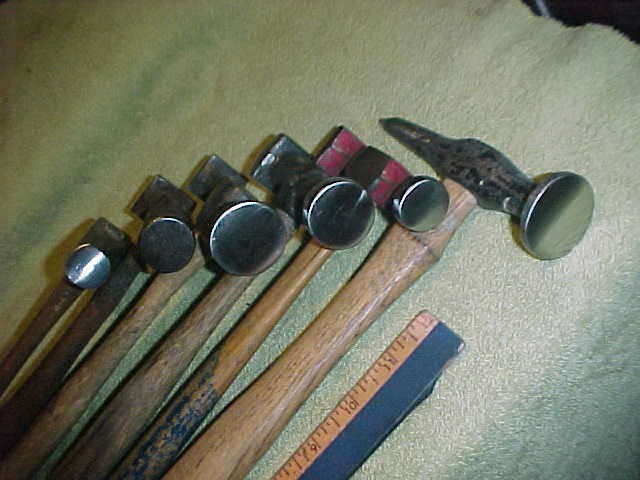 Auto Body (6) Hammers Fairmount160-G,Heller, etc. Dinging Pick Cross Pein Tools