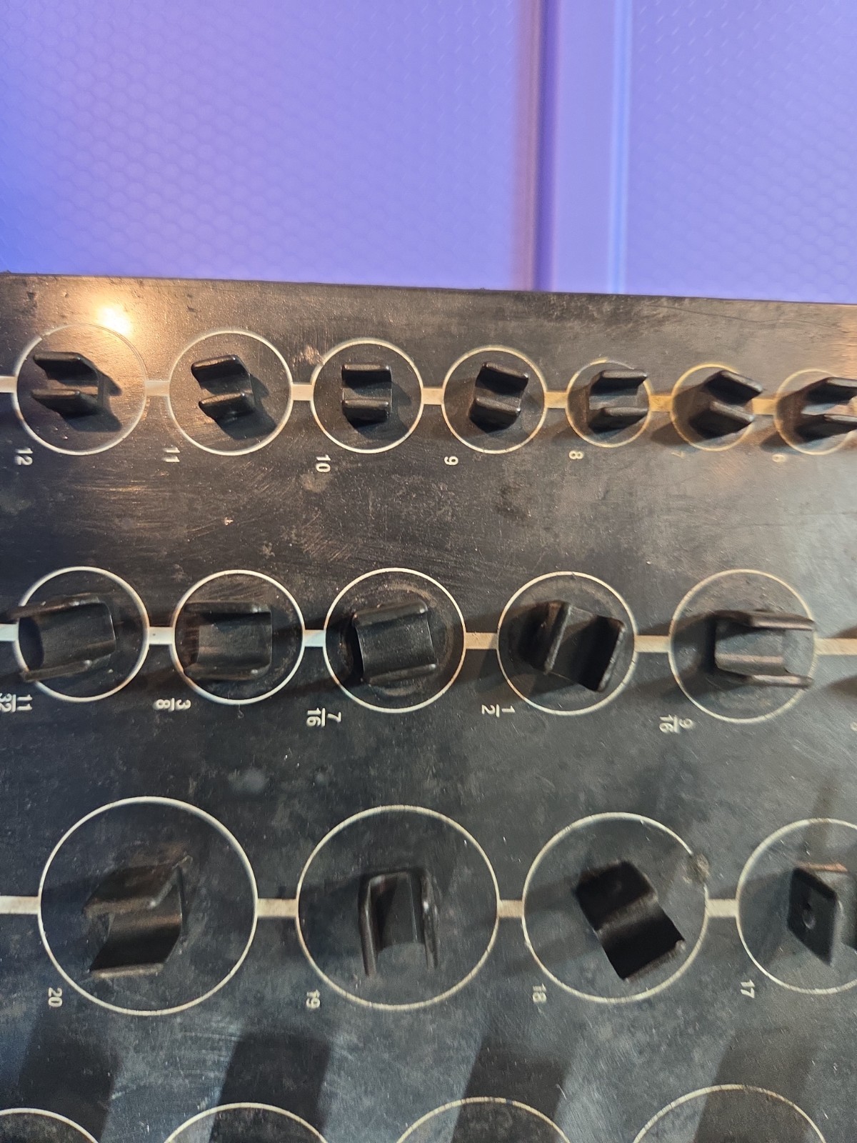 MAC Tools MSO80 Socket Organizer Holds 96 Sockets 1/4 3/8 1/2 Metric & SAE