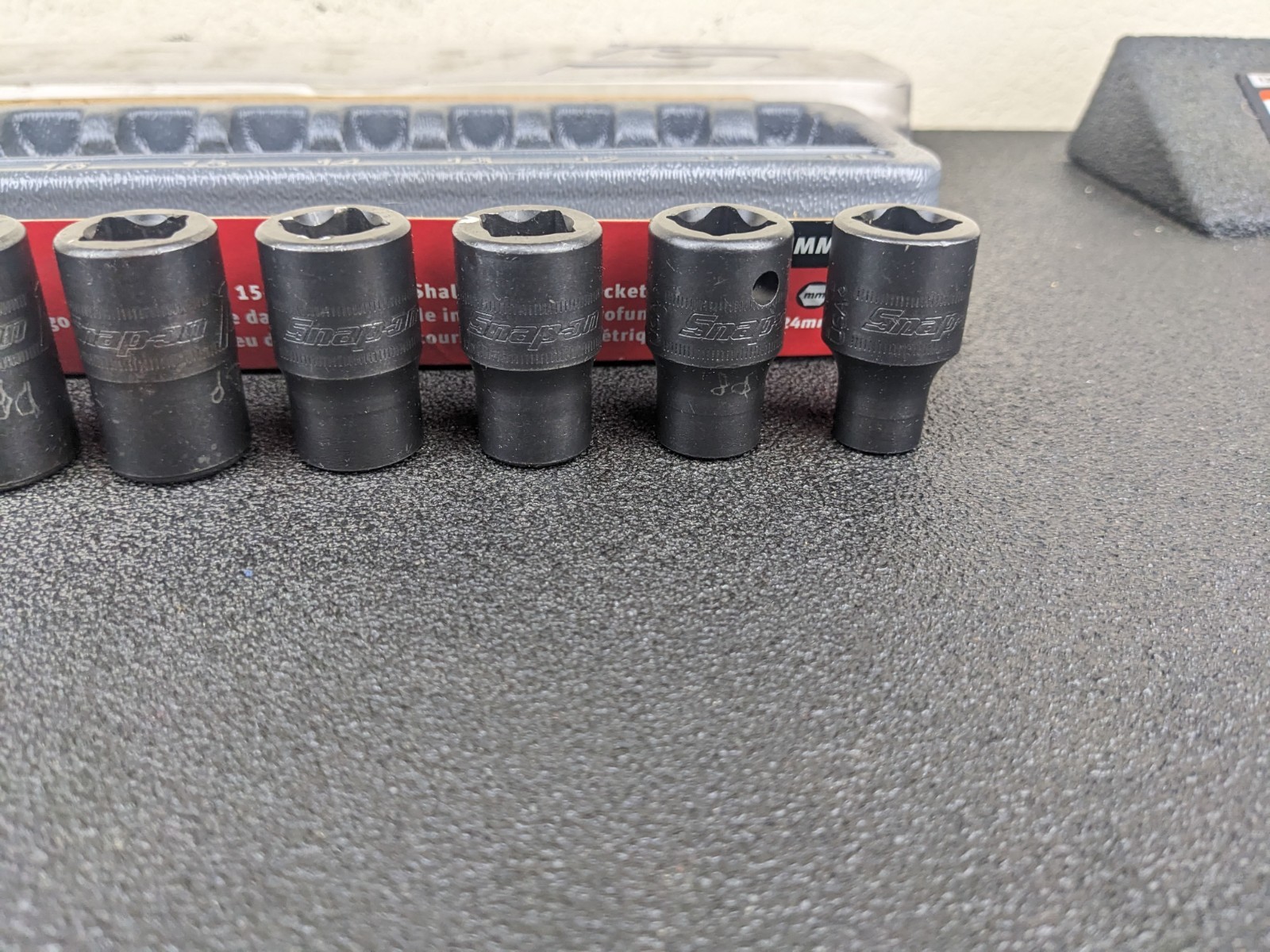 #bm356 Snap On Tools 315IMMYA 15pc 1/2″ Drive Metric Impact Socket Set 10-24mm