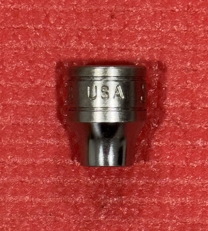 Snap-On Tools NEW F-308 3/8″ Drive 1/4″ SAE 8 Point Double Square Socket USA